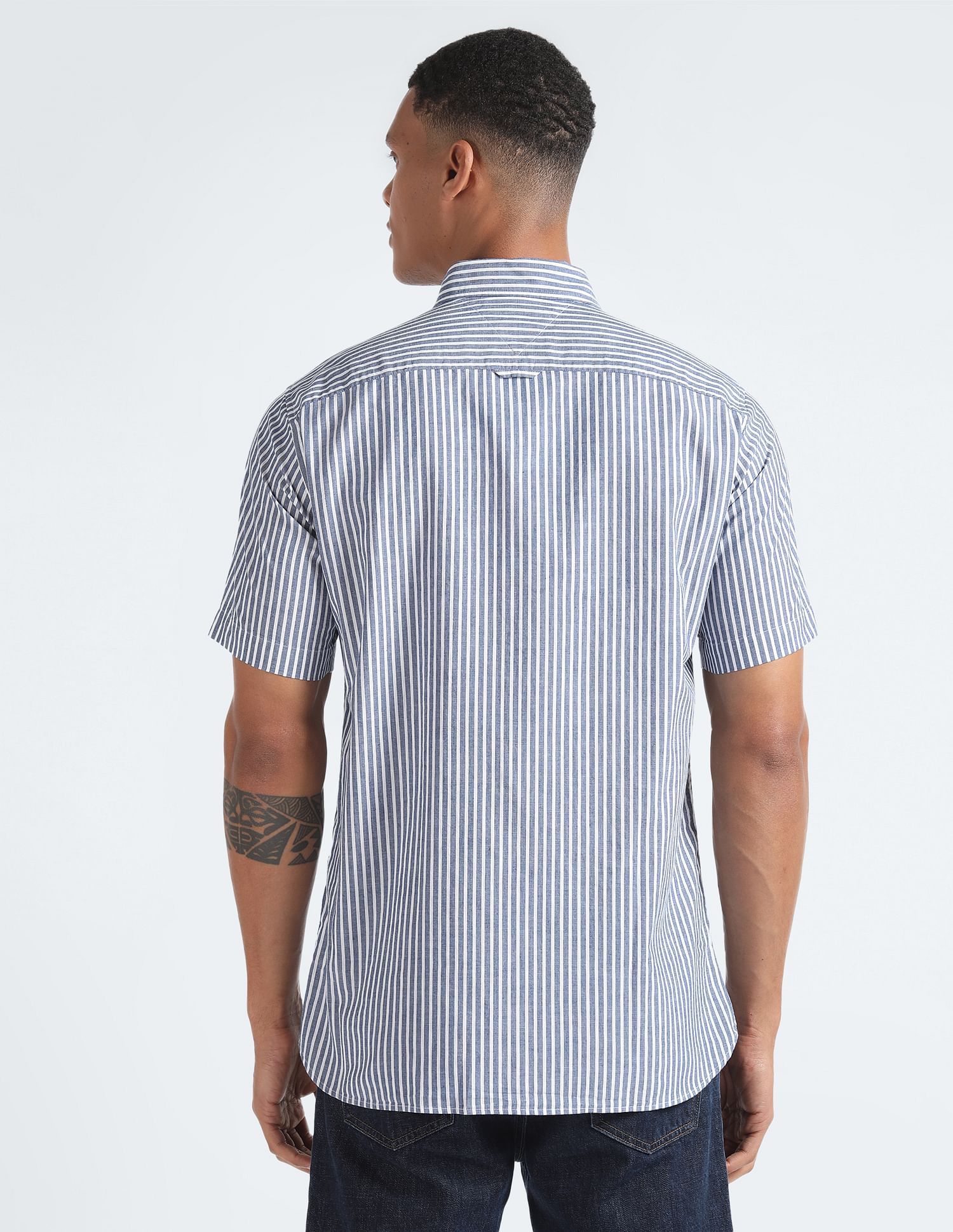 Tommy Hilfiger Classic Vertical Stripe Linen Shirt