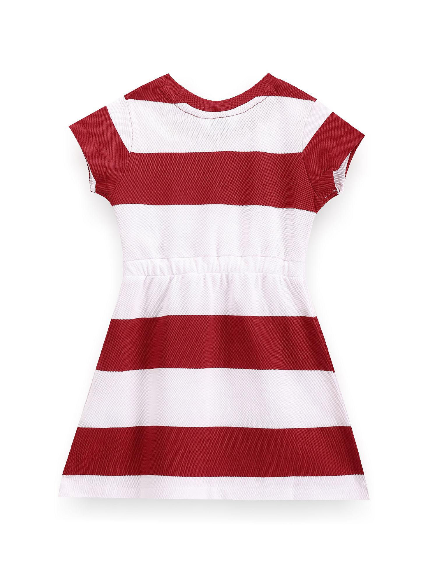 U.S. Polo Assn. Kids Girls Horizontal Stripe Dress