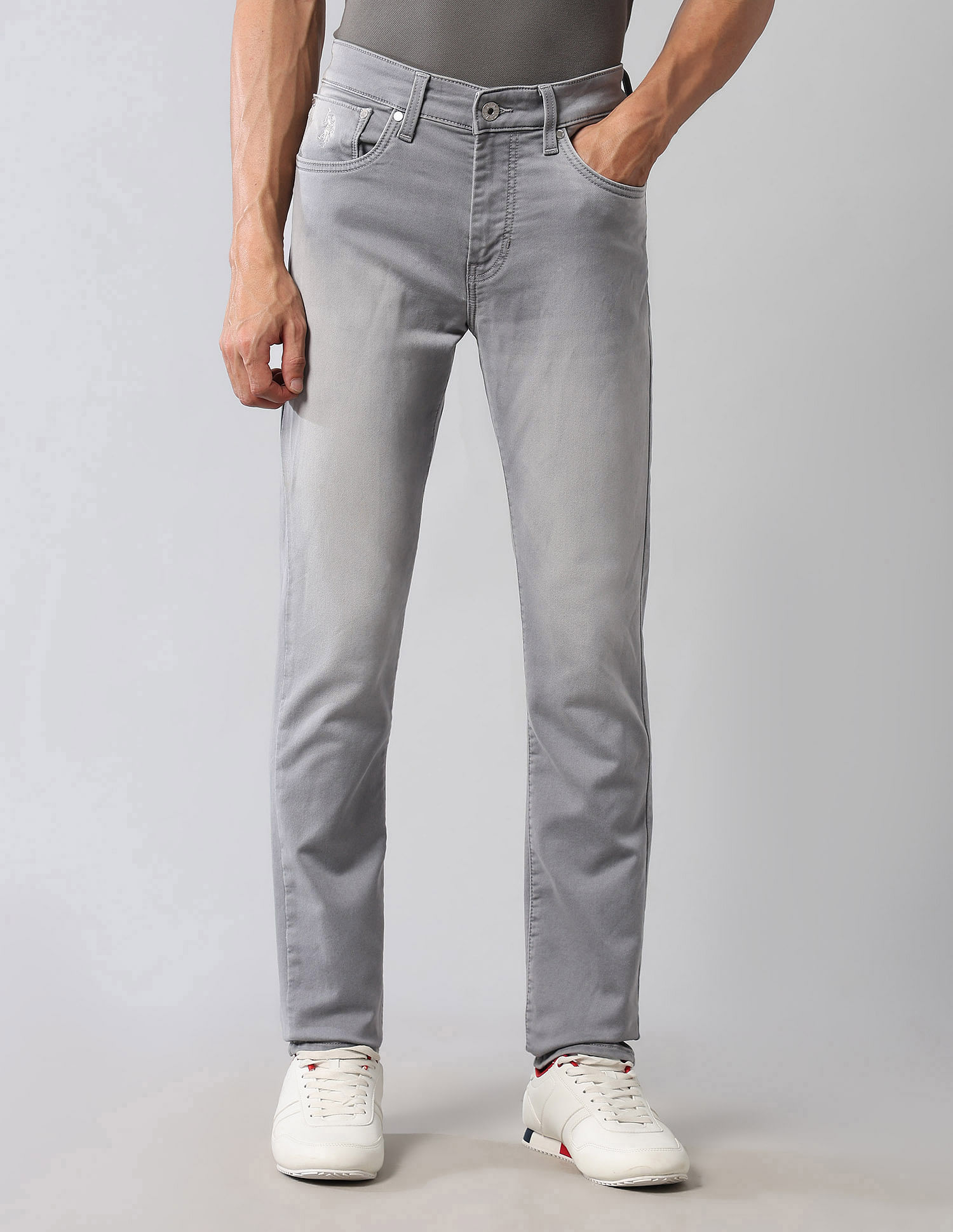 U.S. Polo Assn. Denim Co. Regallo Skinny Fit Grey Ultra Soft Jeans