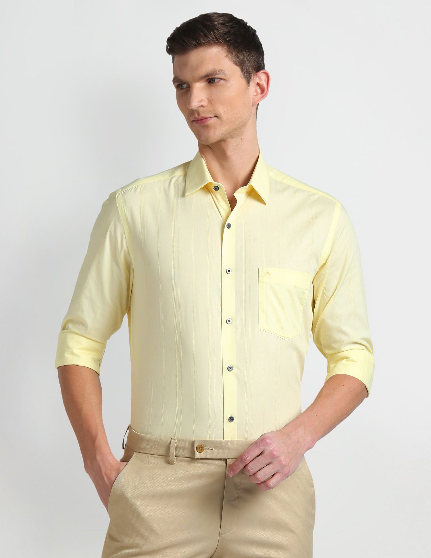 Arrow Manhattan Slim Fit Cotton Shirt