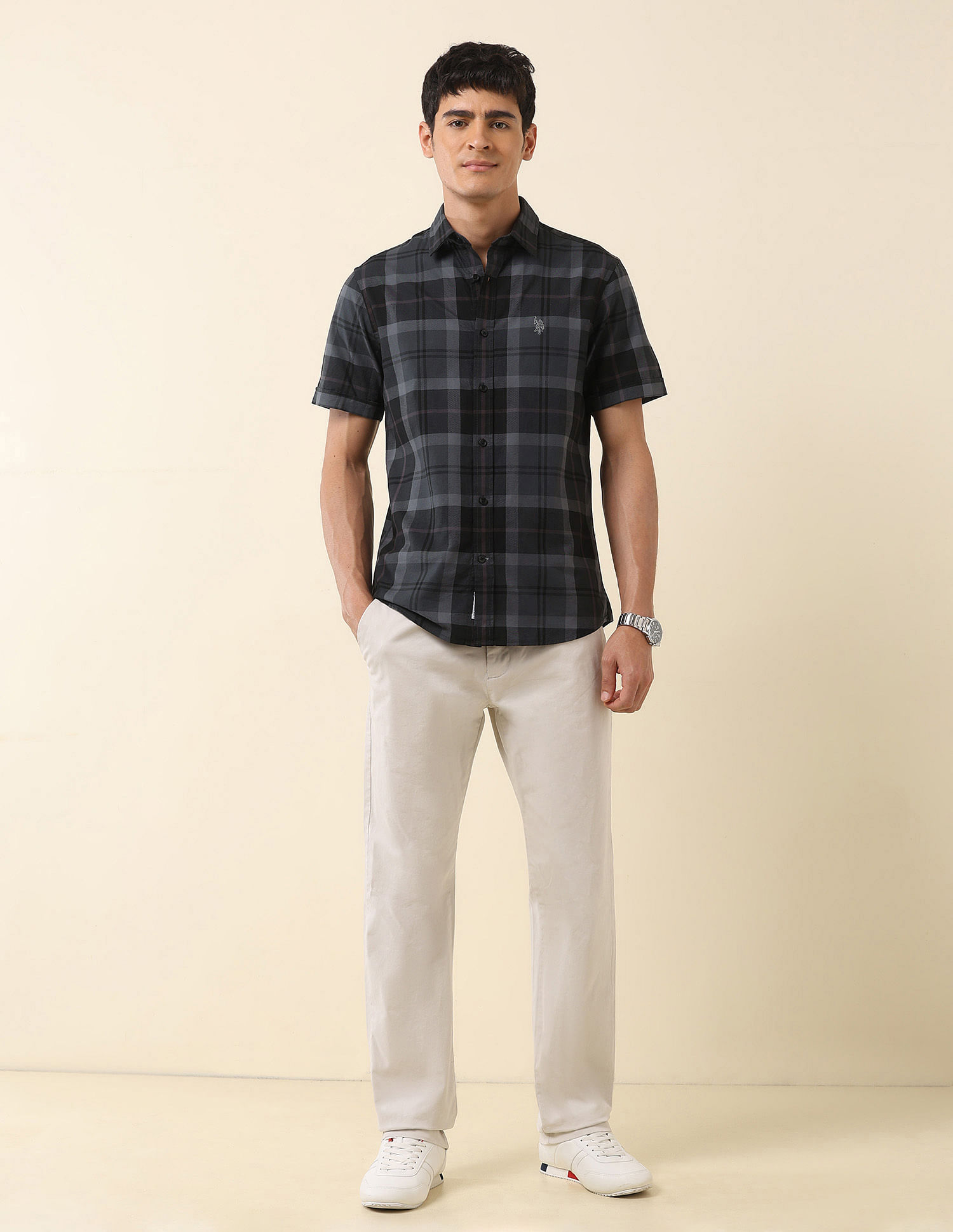 U.S. Polo Assn. Tartan Checked Pure Cotton Shirt