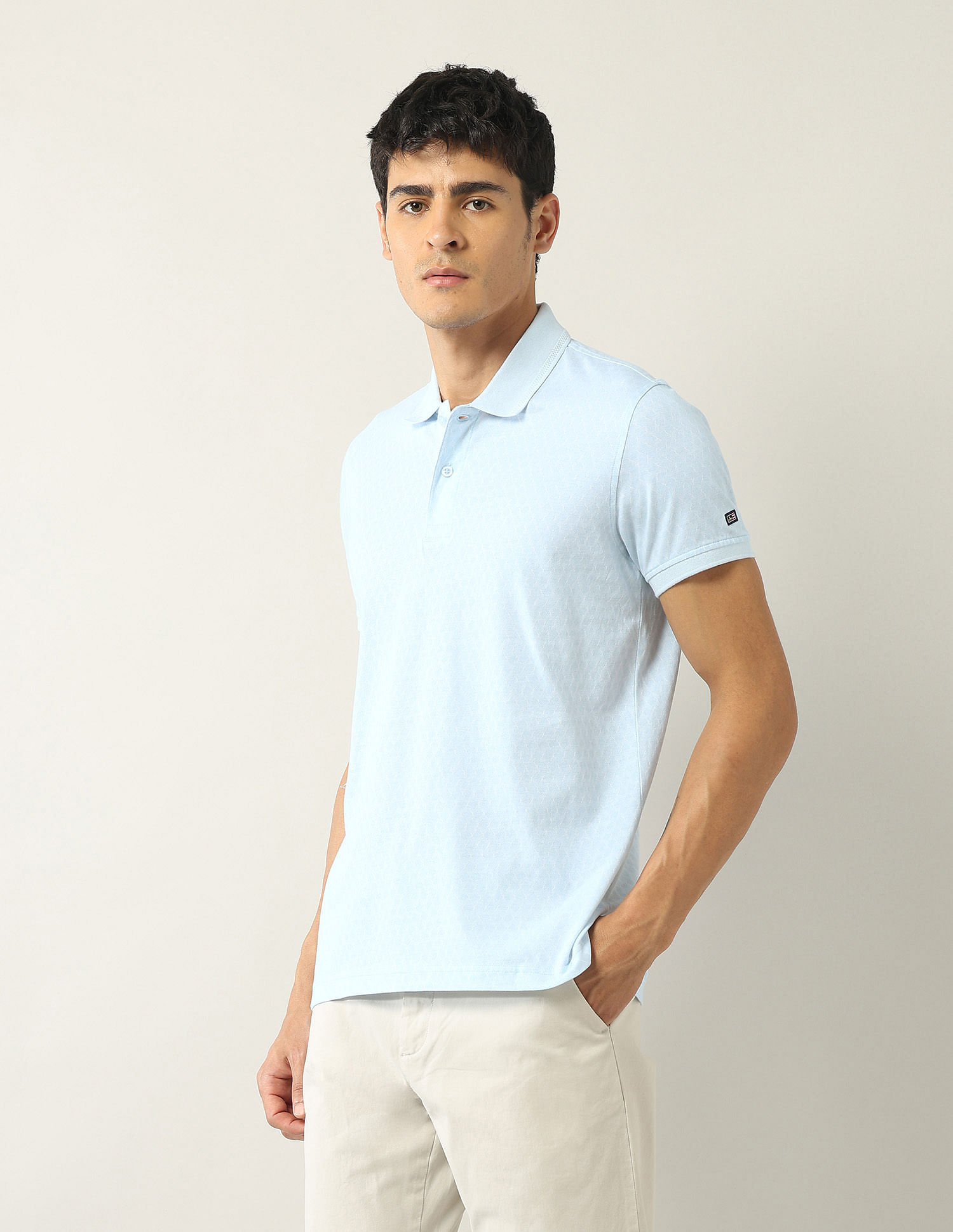 Arrow Sport All Over Printed Spring Sorbet Polo Shirt