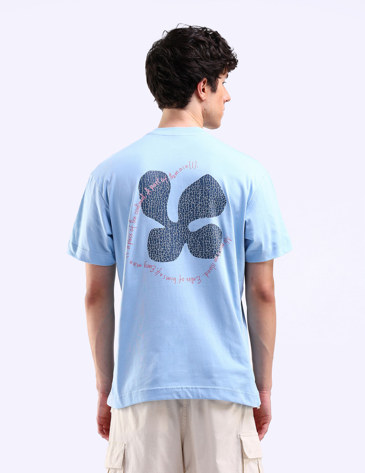Flying Machine Graphic Print Cotton T-Shirt