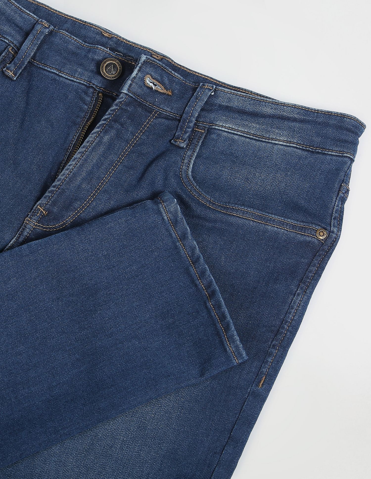 Arrow Sports Knit Look Slim Fit Jeans