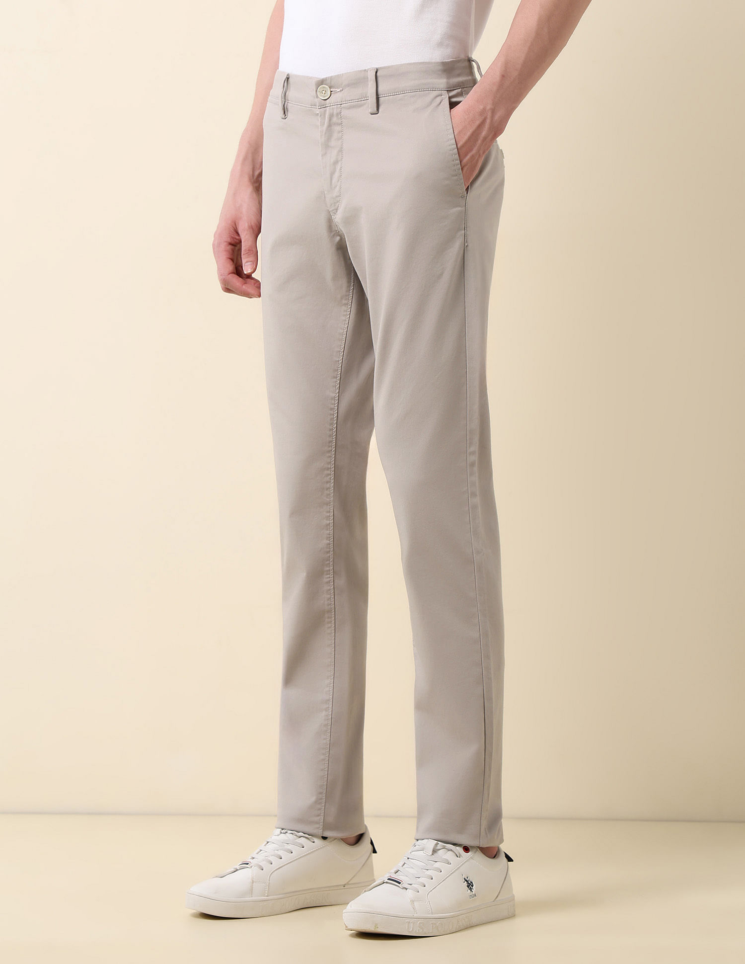 U.S. Polo Assn. Denver Slim Fit Dobby Weave Trousers