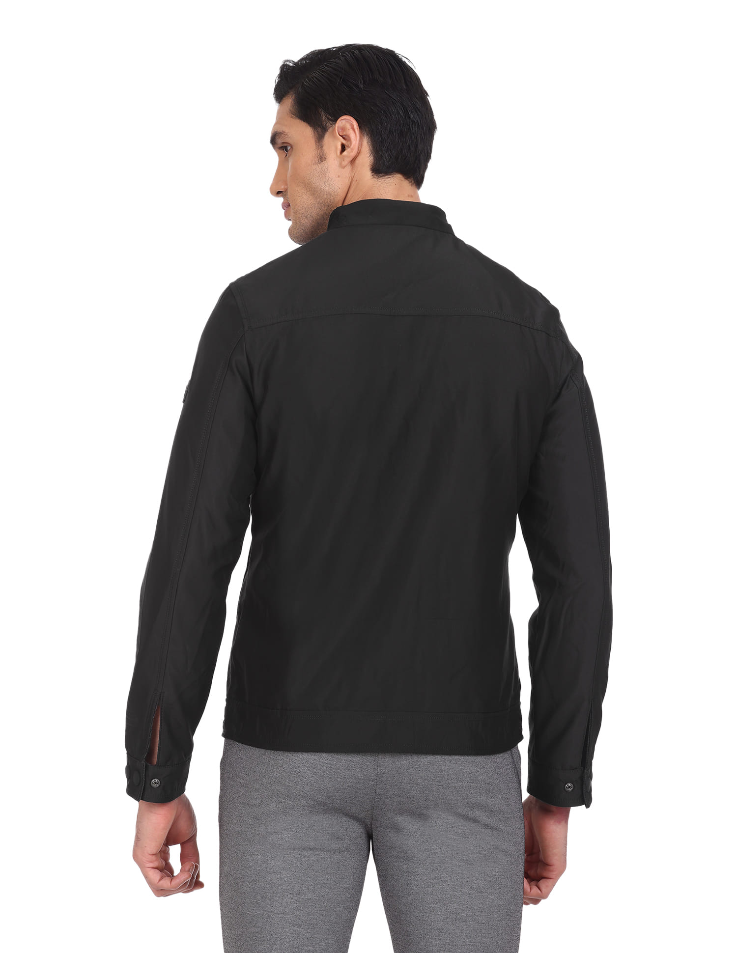 Buy Arrow Sports High Neck Patterned Jacket - NNNOW.com