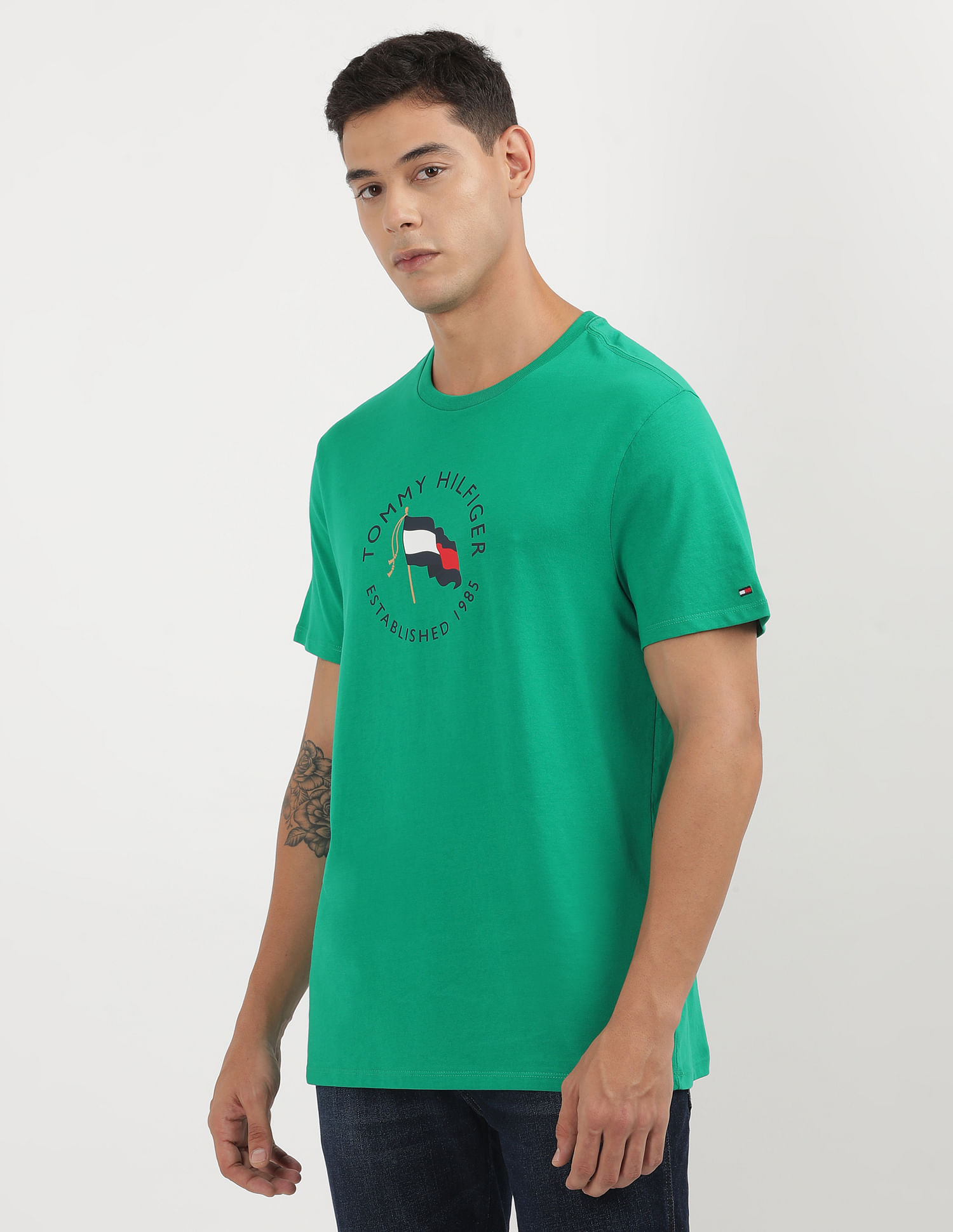 Tommy Hilfiger Crew Neck Liberty Print T-Shirt