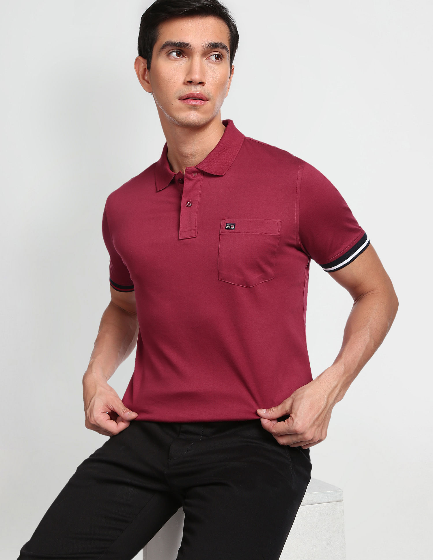 Arrow polo shirts with pocket sale