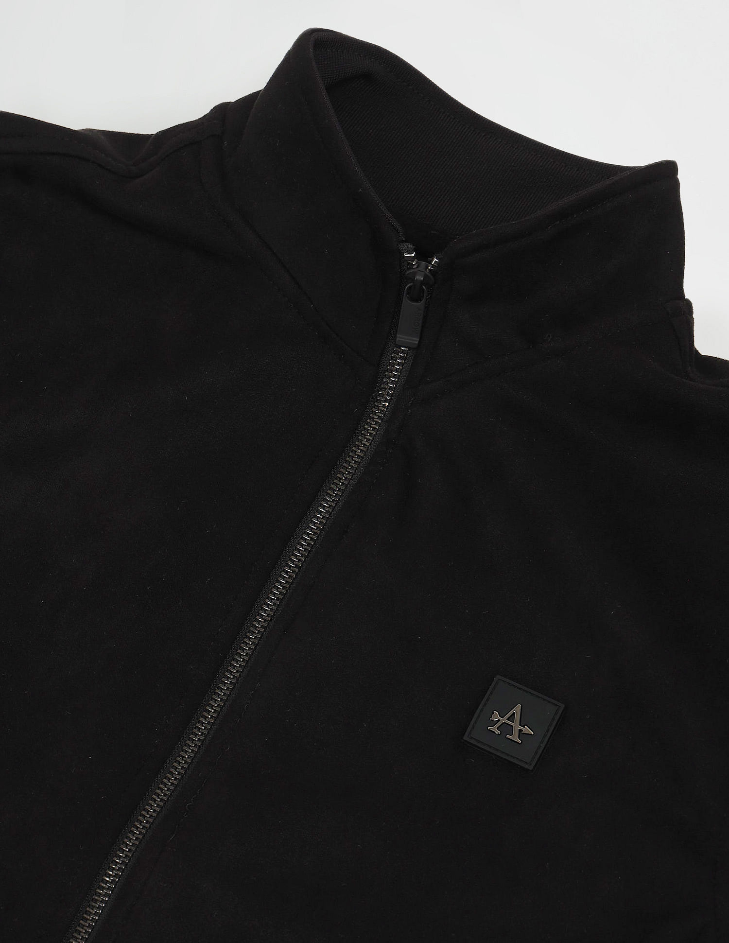 Arrow Sport Solid Regular Fit Knitted Bomber Jacket