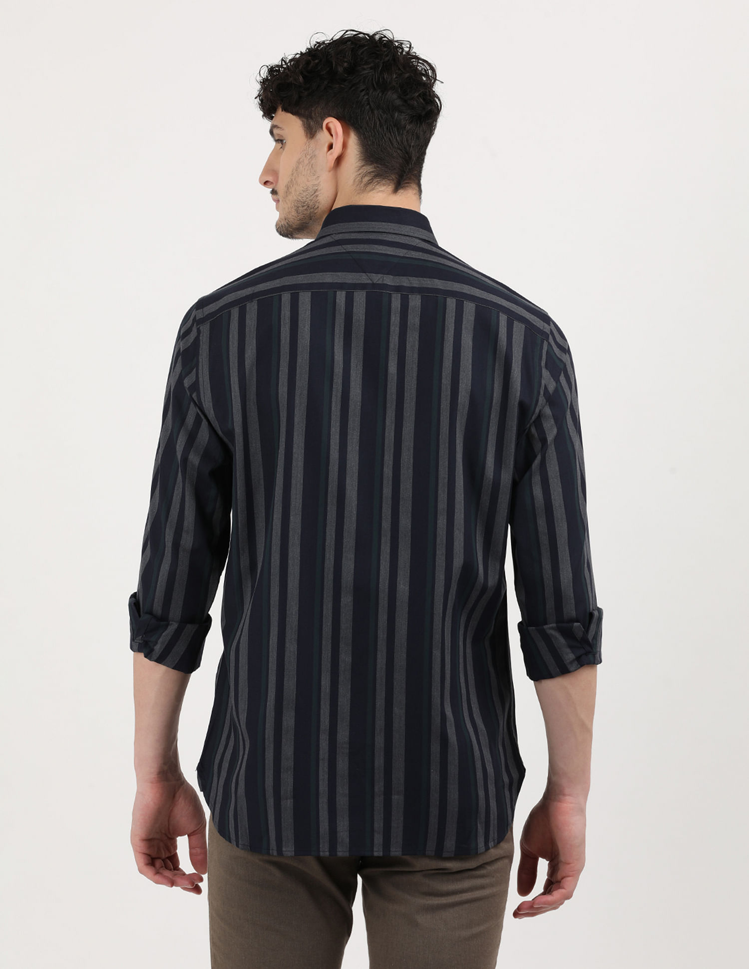 Tommy Hilfiger Twill Multi Striped Regular Fit Shirt