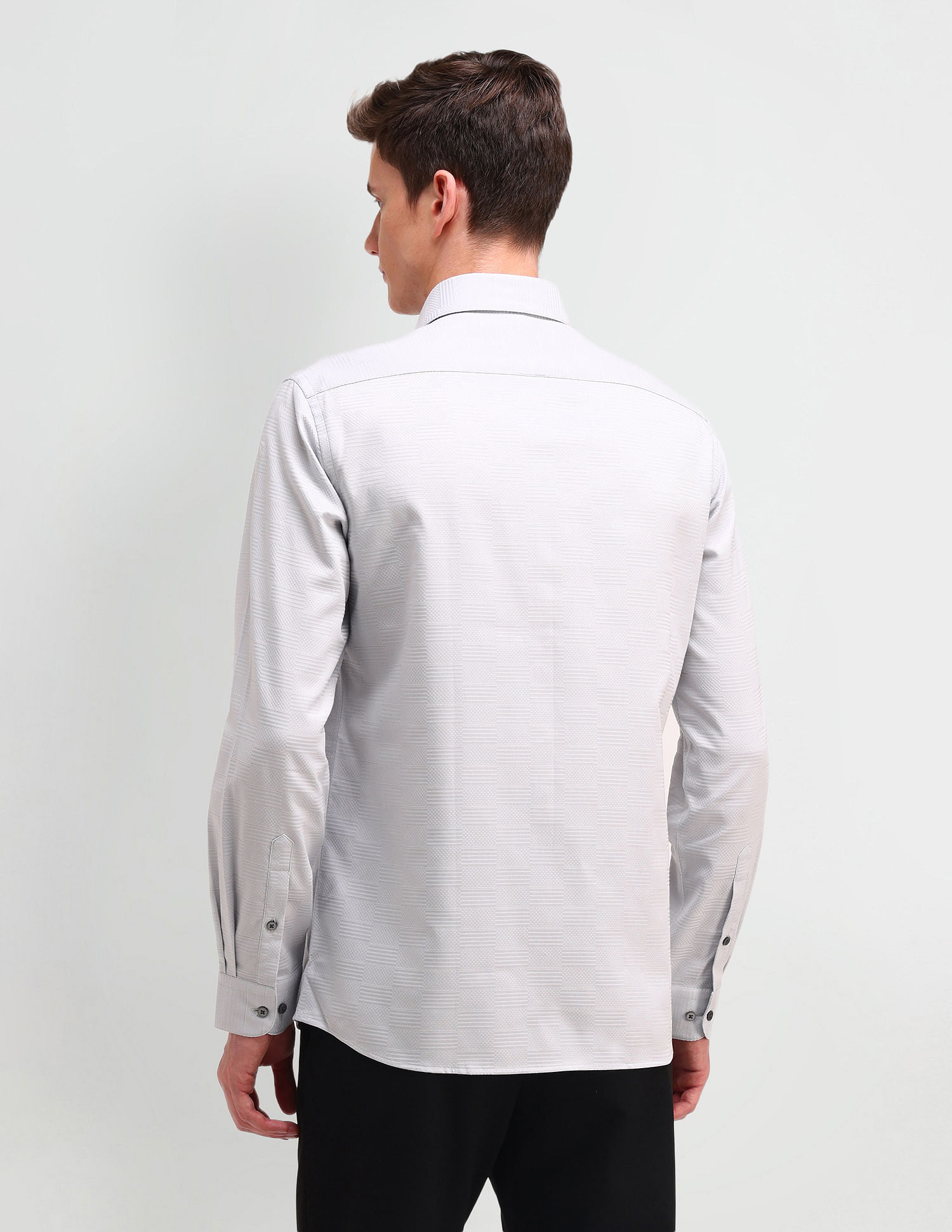 Arrow Newyork Slim Fit Textured Pattern Shirt