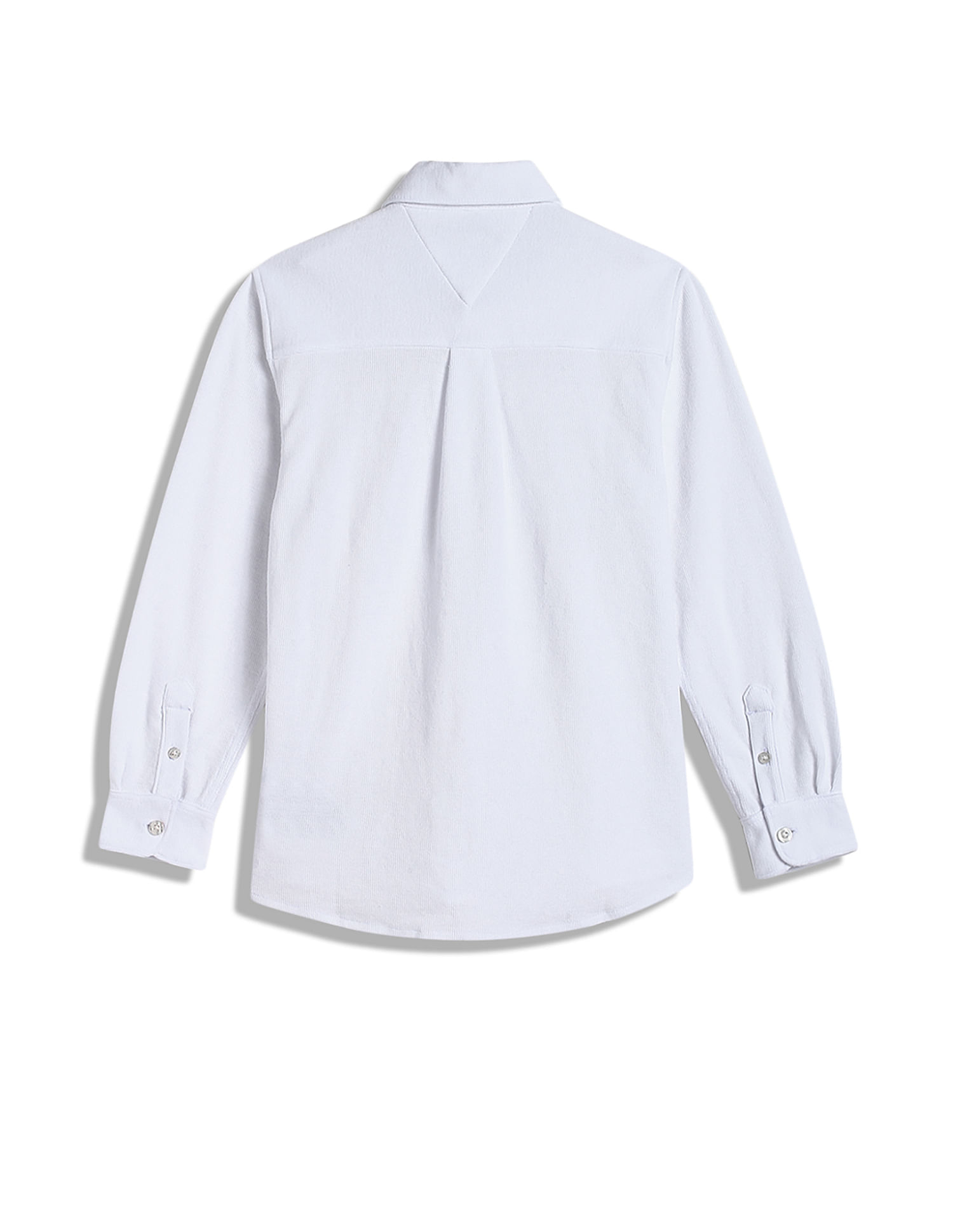Tommy Hilfiger Kids Boys Solid Regular-Fit Cotton Shirt