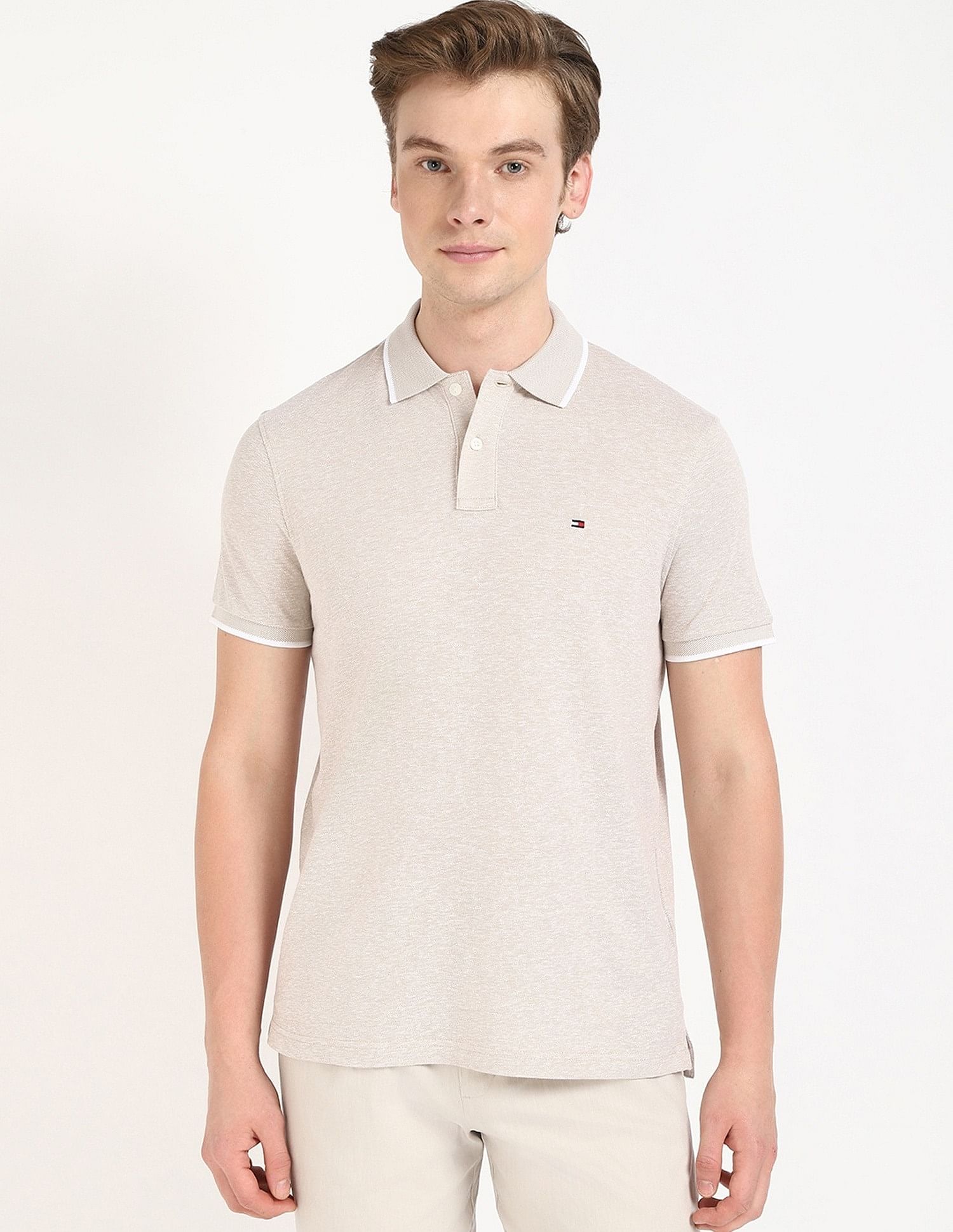 Tommy Hilfiger Printed Regular-Fit Cotton Polo Shirt