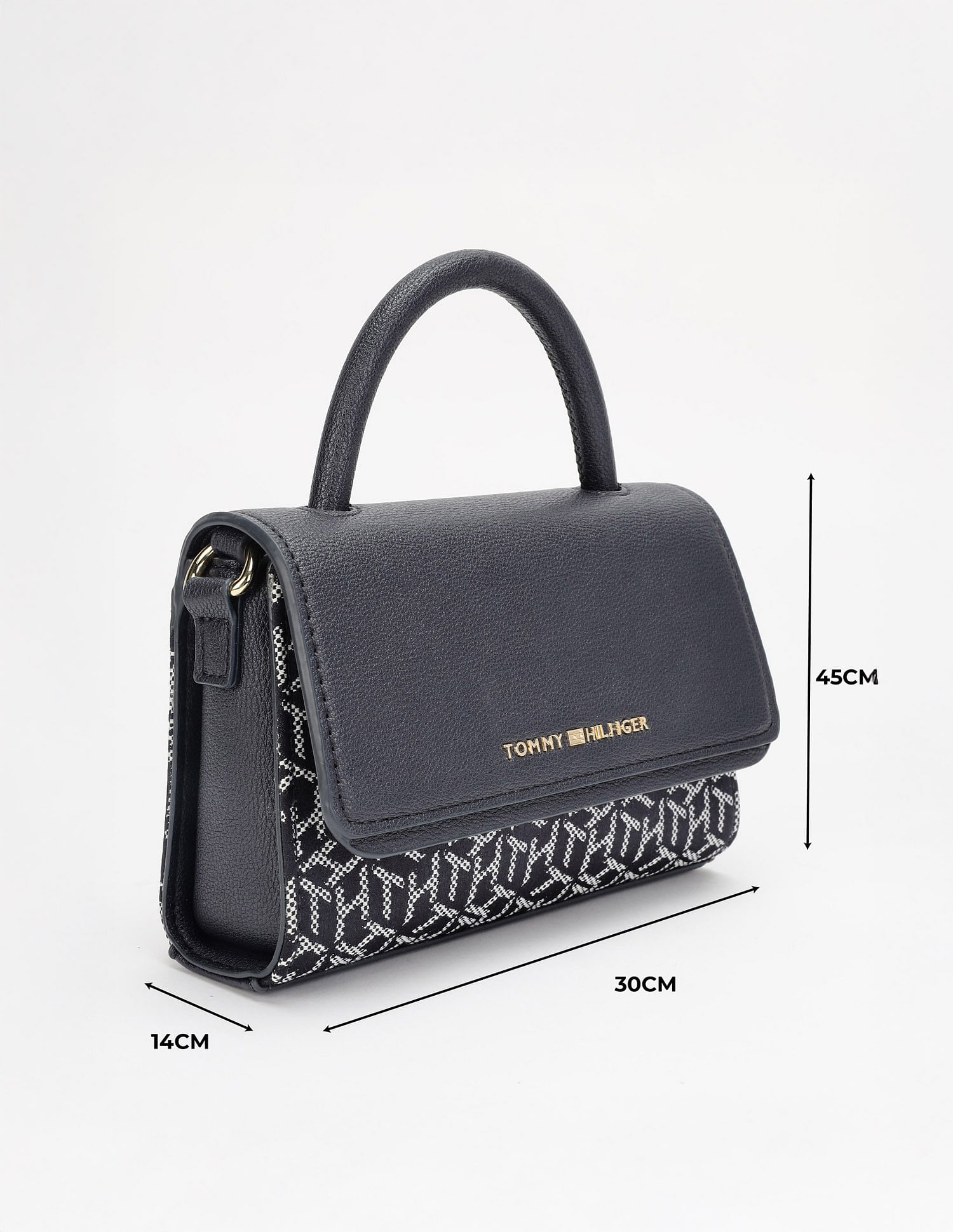 Tommy Hilfiger Logo Blue Polyester Sling Bag