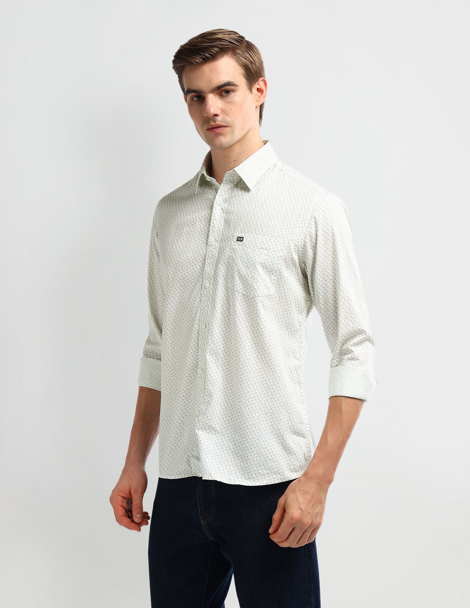 Arrow Sport Manhattan Slim Fit Cotton Shirt