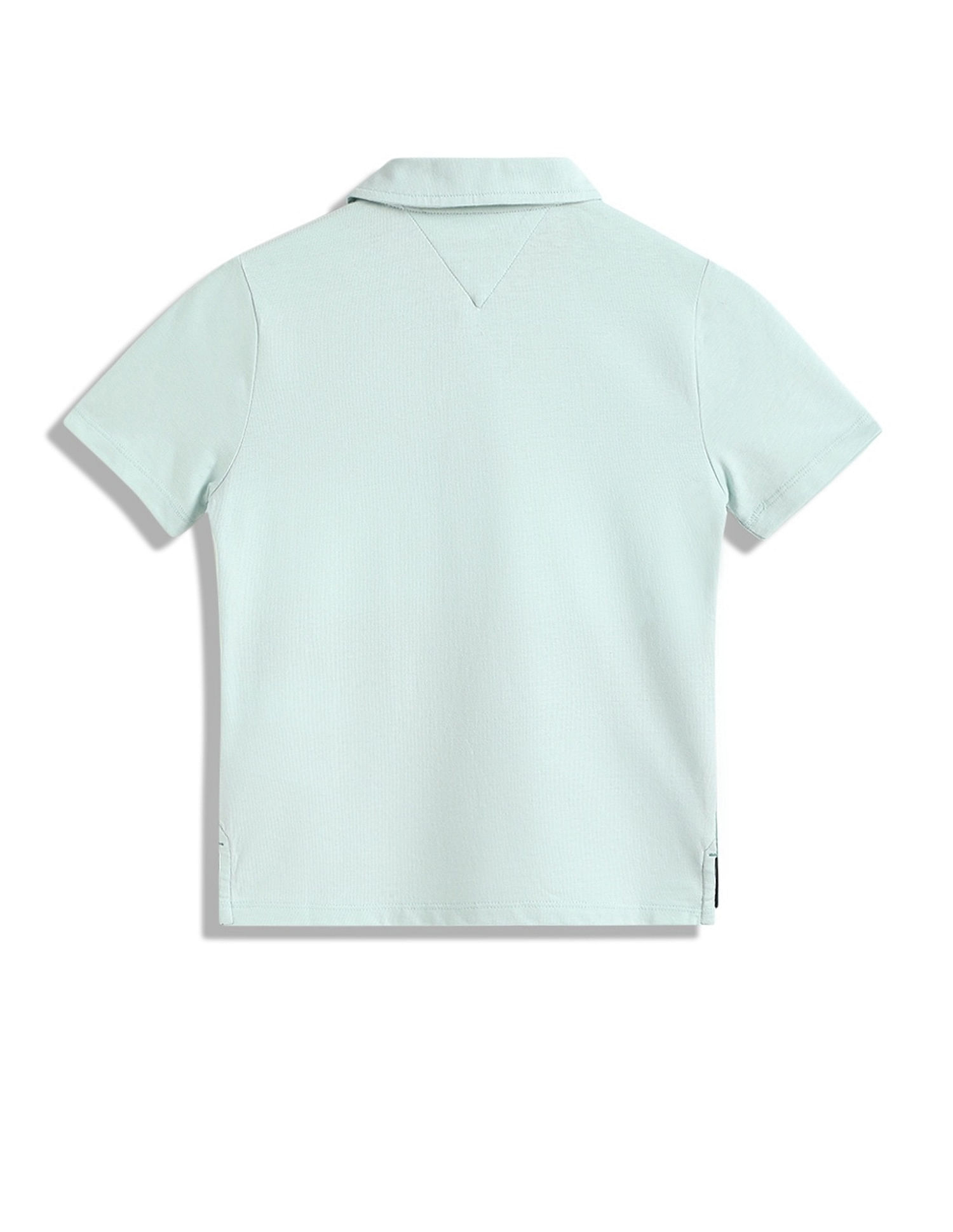 Tommy Hilfiger Boys Green Colour Blocked Polo Shirt