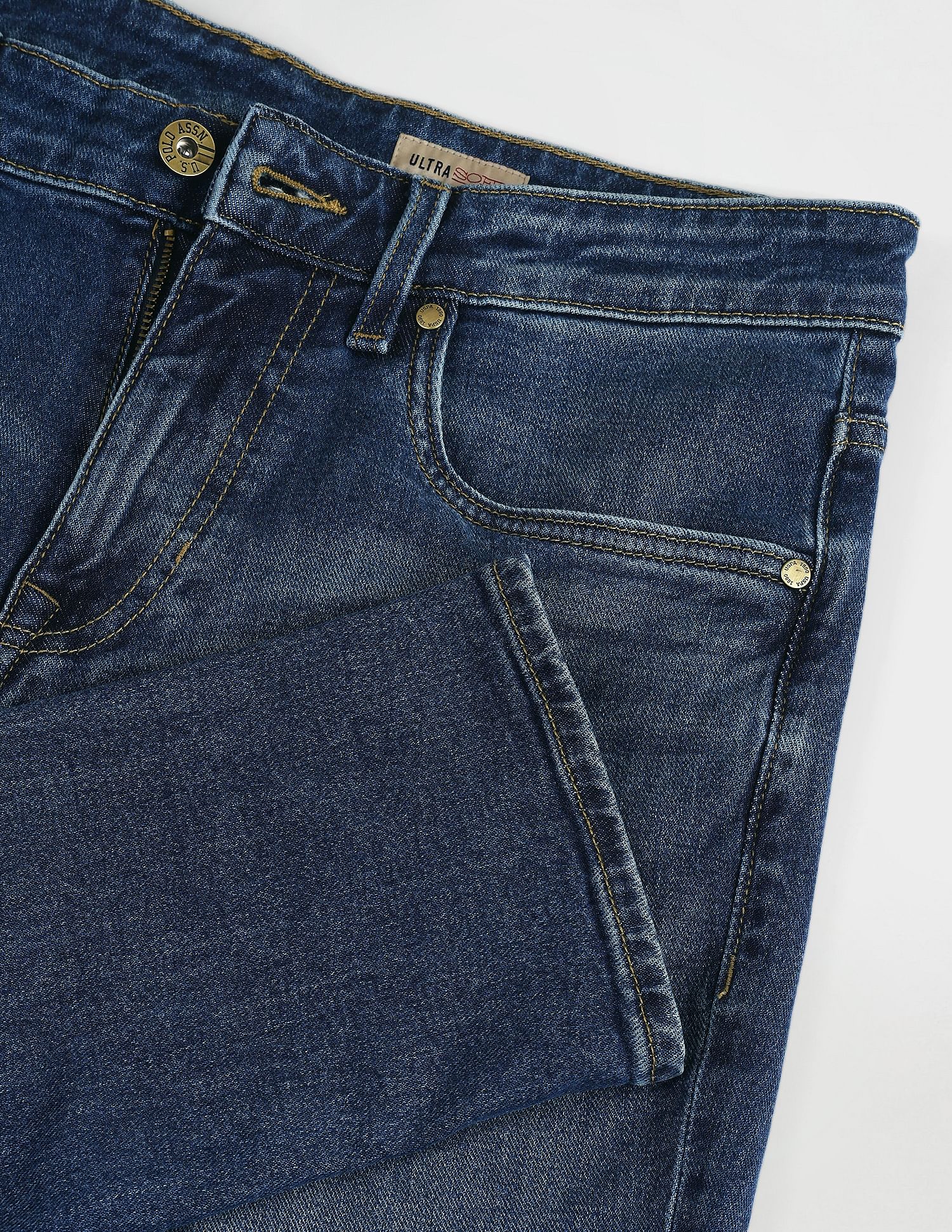 U.S. Polo Assn. Denim Co. Henry Tapered Cropped Fit Blue Jeans