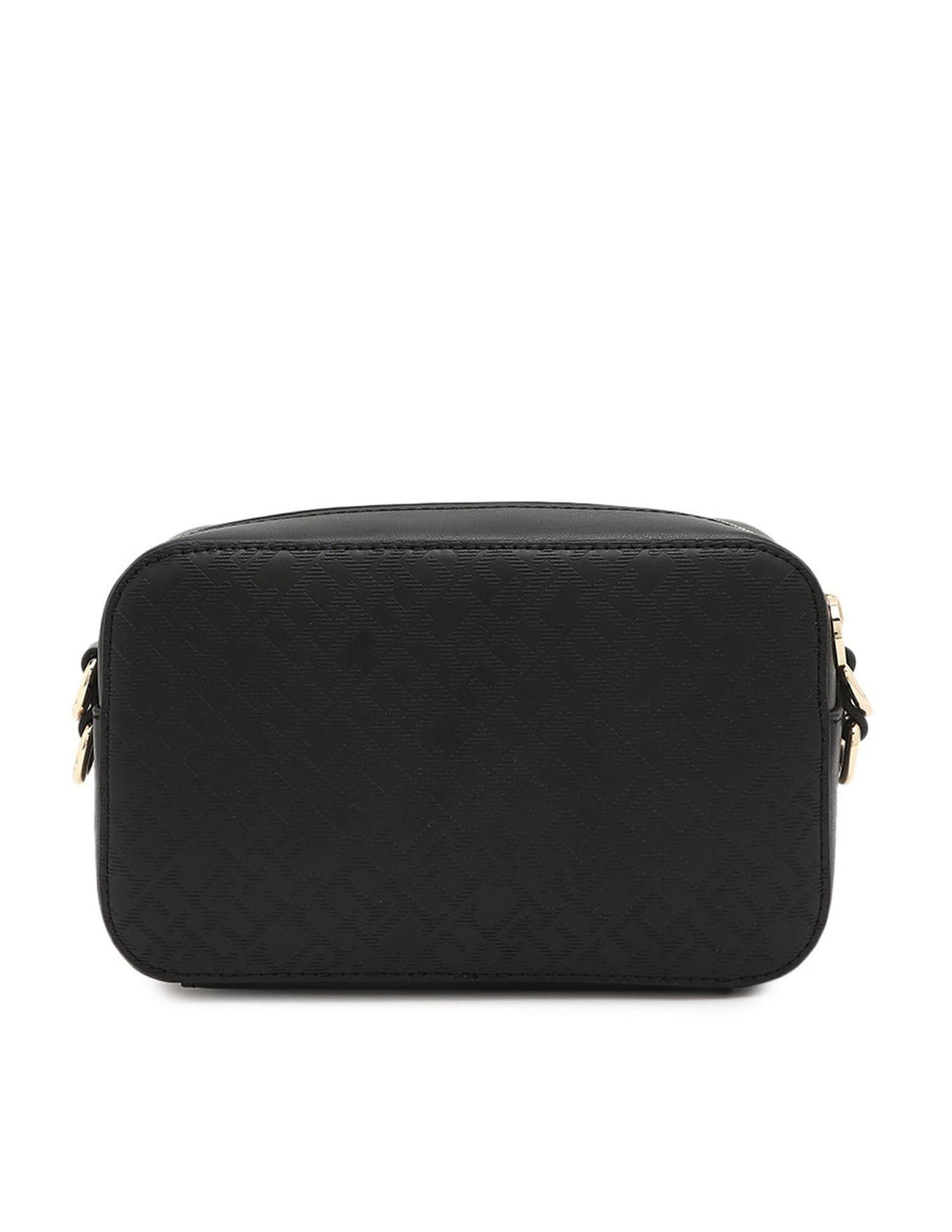 Tommy Hilfiger Textured Black PU Sling Bag