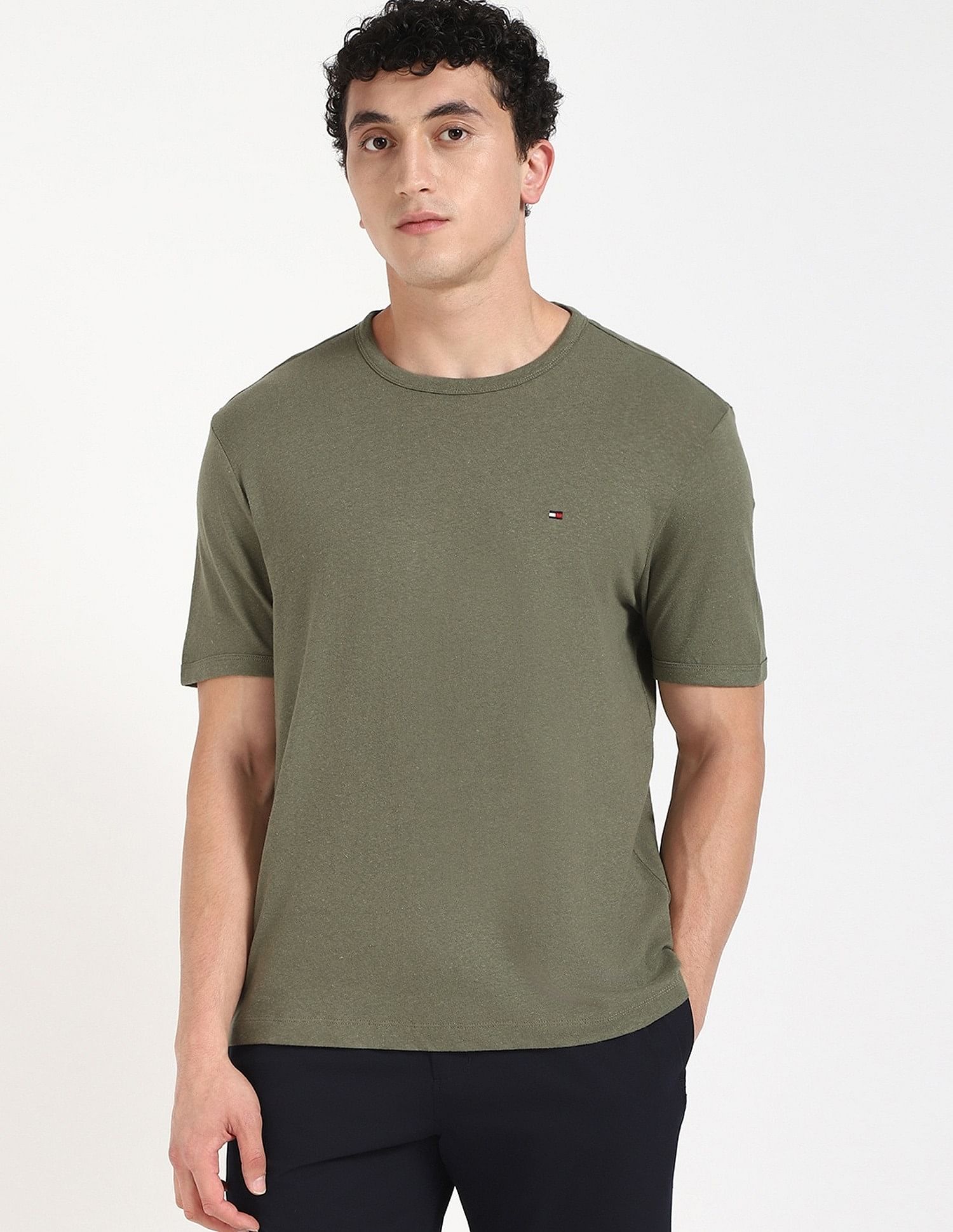 Tommy Hilfiger Solid Regular Fit T-shirt