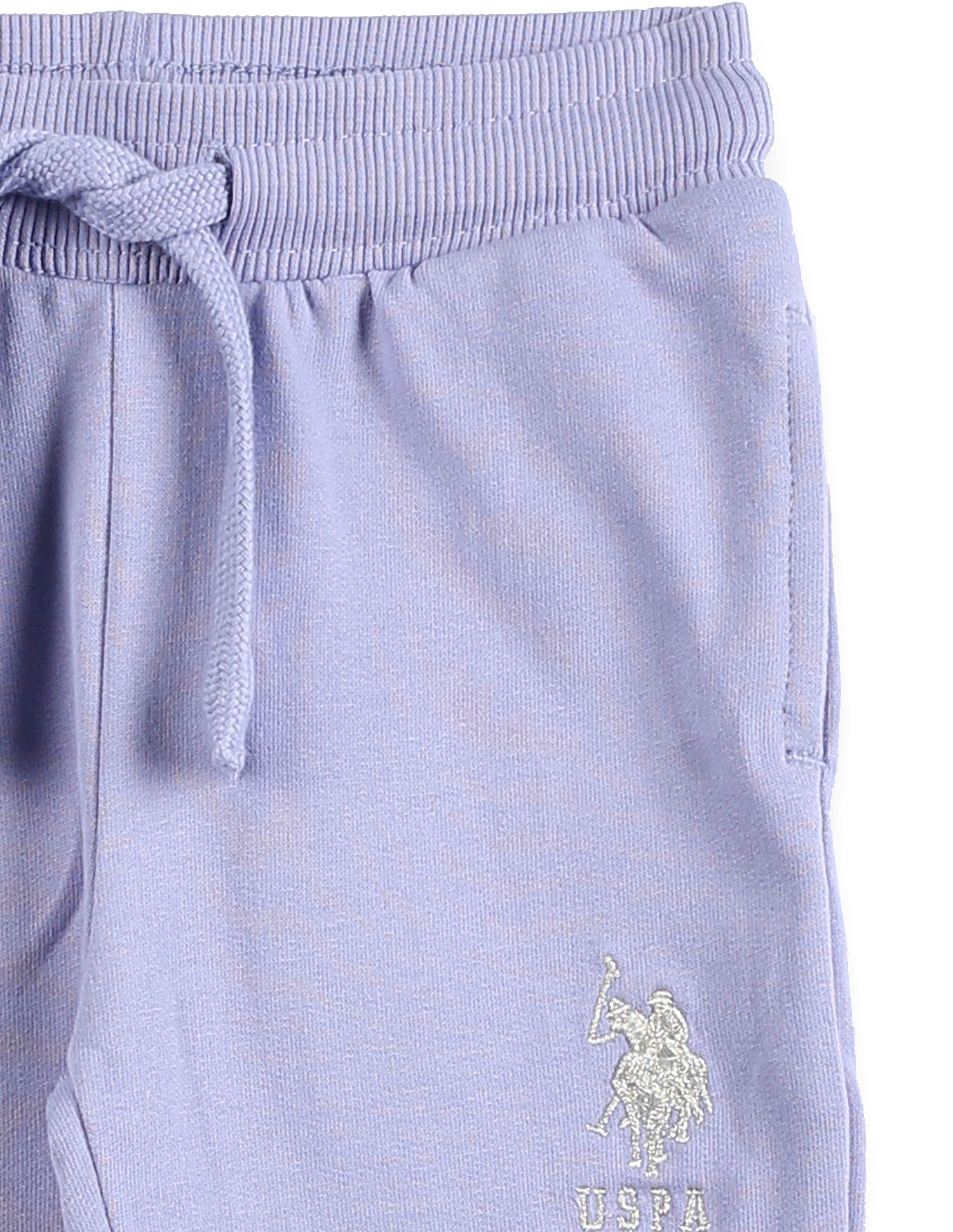 U.S. Polo Assn. Kids Girls Cotton Solid Track Pants