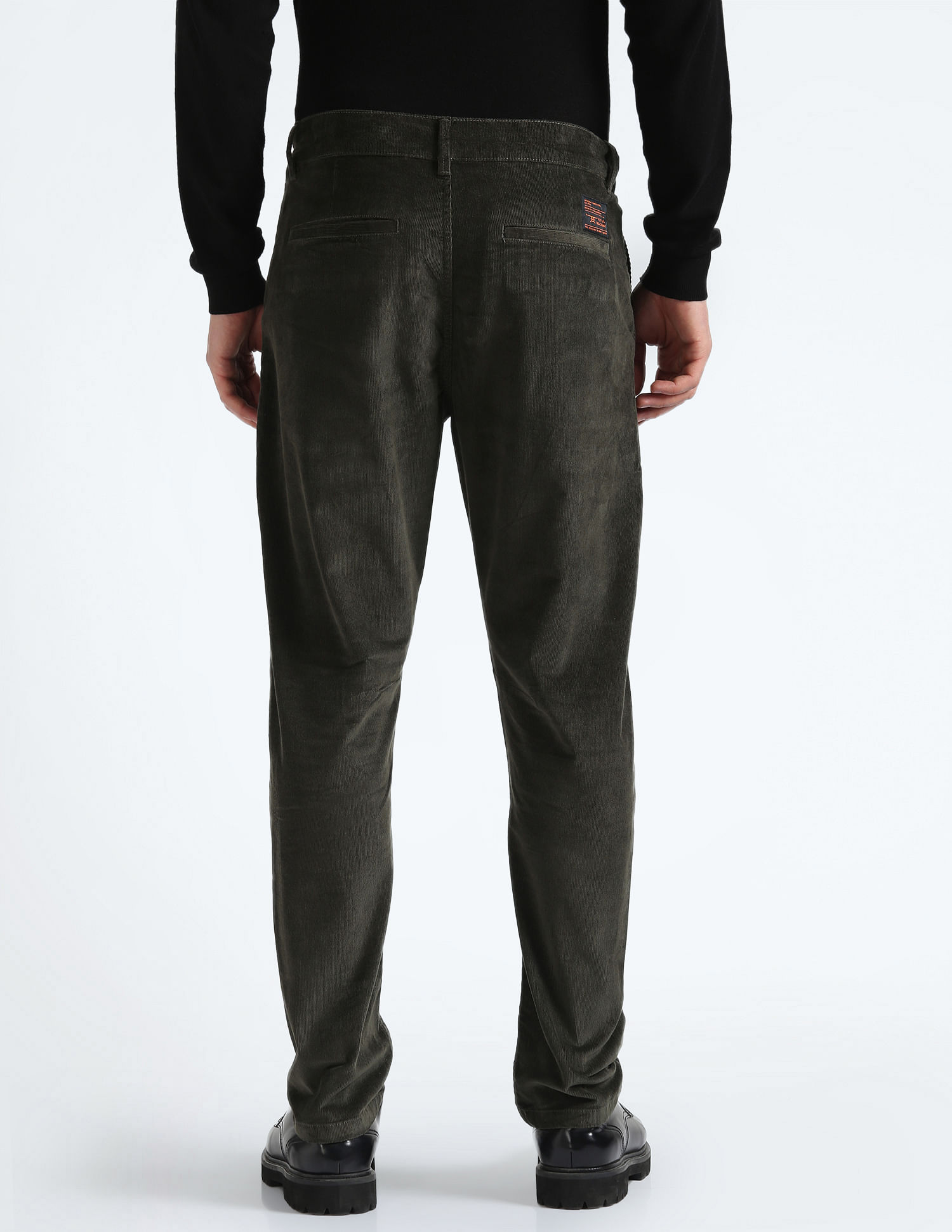 Flying Machine Corduroy Solid Trousers