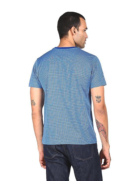 AD by Arvind Crew Neck Printed T-Shirt