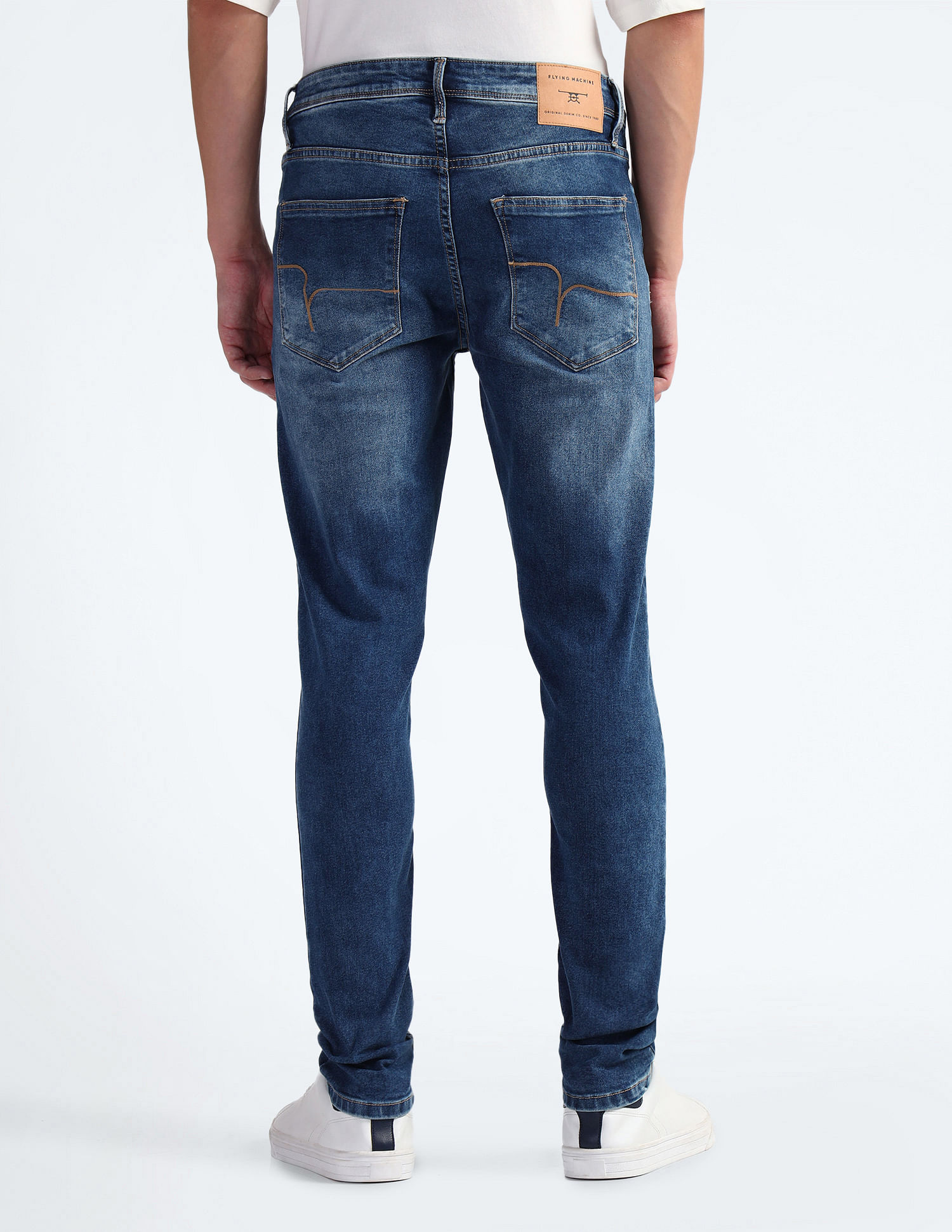 Flying Machine Jackson Super Skinny Stone Wash Jeans