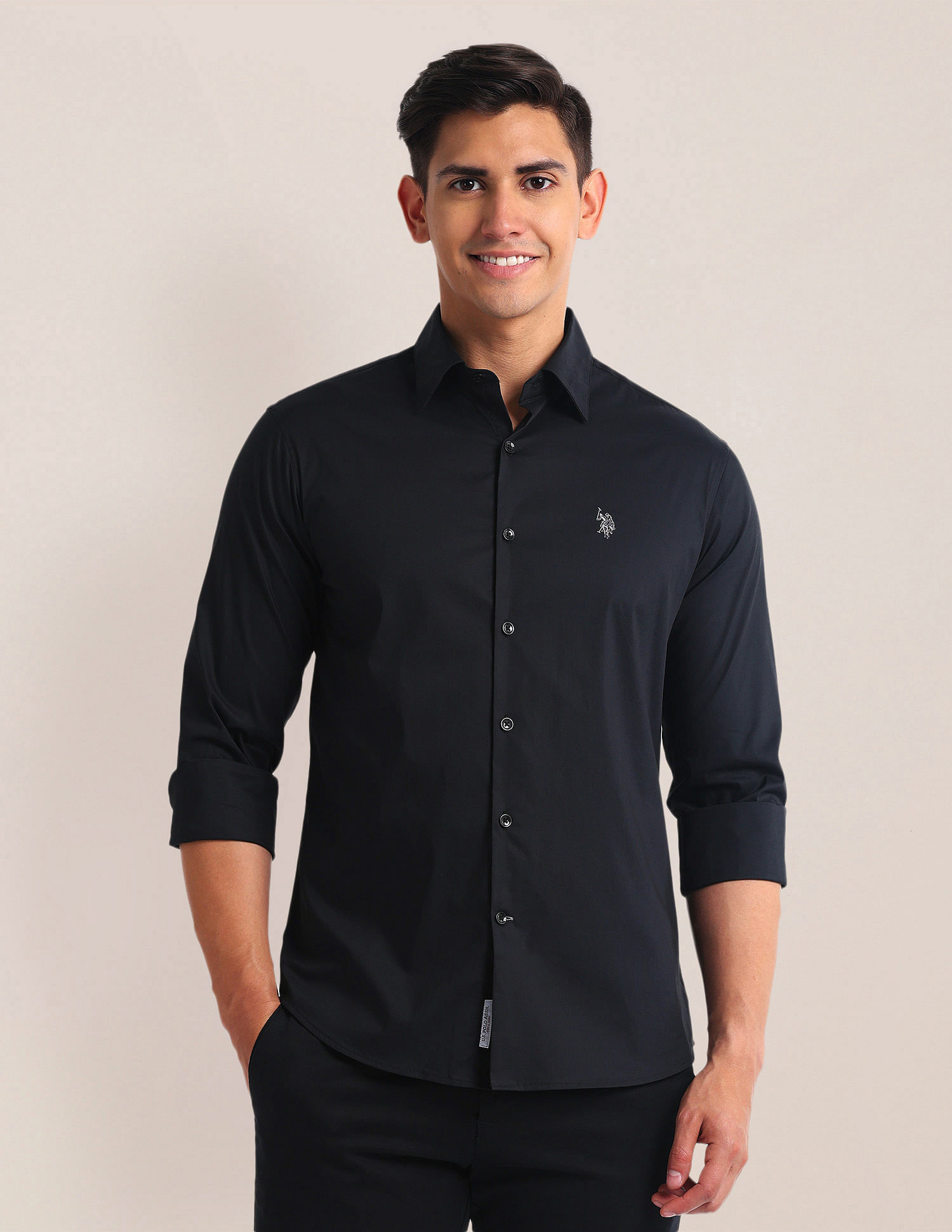U.S. Polo Assn. Tailored Fit Sateen Shirt