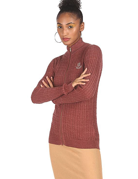 Brick red clearance cardigan