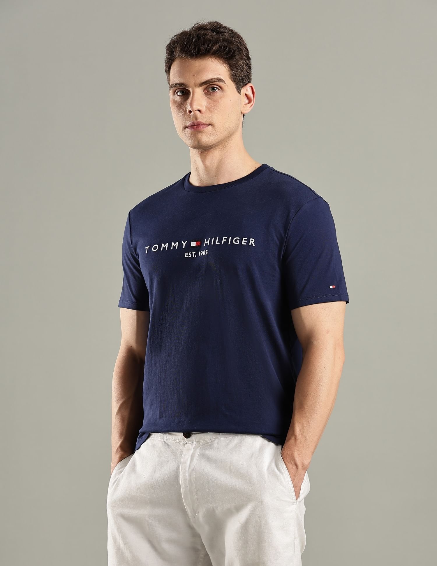 Tommy Hilfiger Logo Regular-Fit Cotton T-Shirt