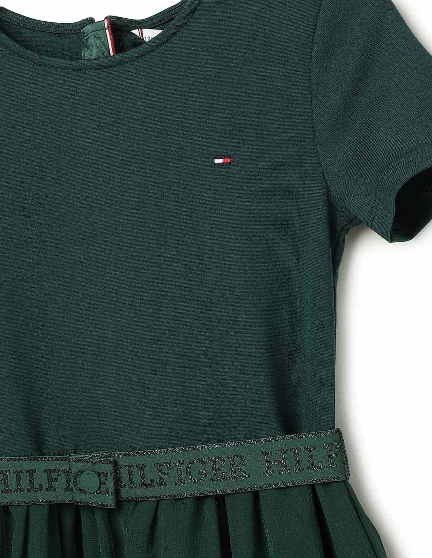 Tommy Hilfiger Kids Girls Hilfiger Punto Tulle Dress