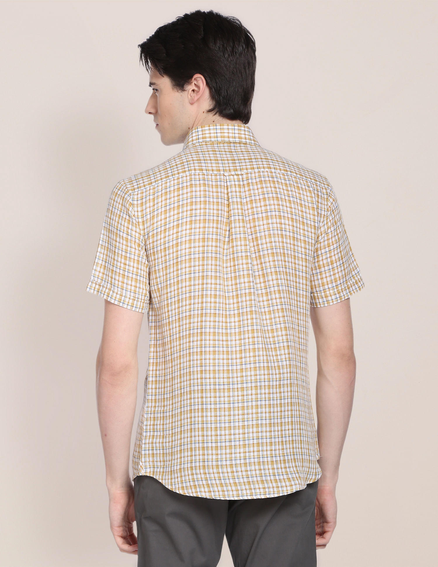 U.S. Polo Assn. Outdoor Check Linen Cotton Shirt