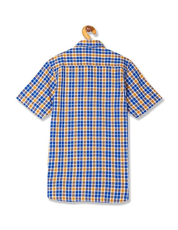 U.S. Polo Assn. Kids Boys Regular Fit Check Shirt