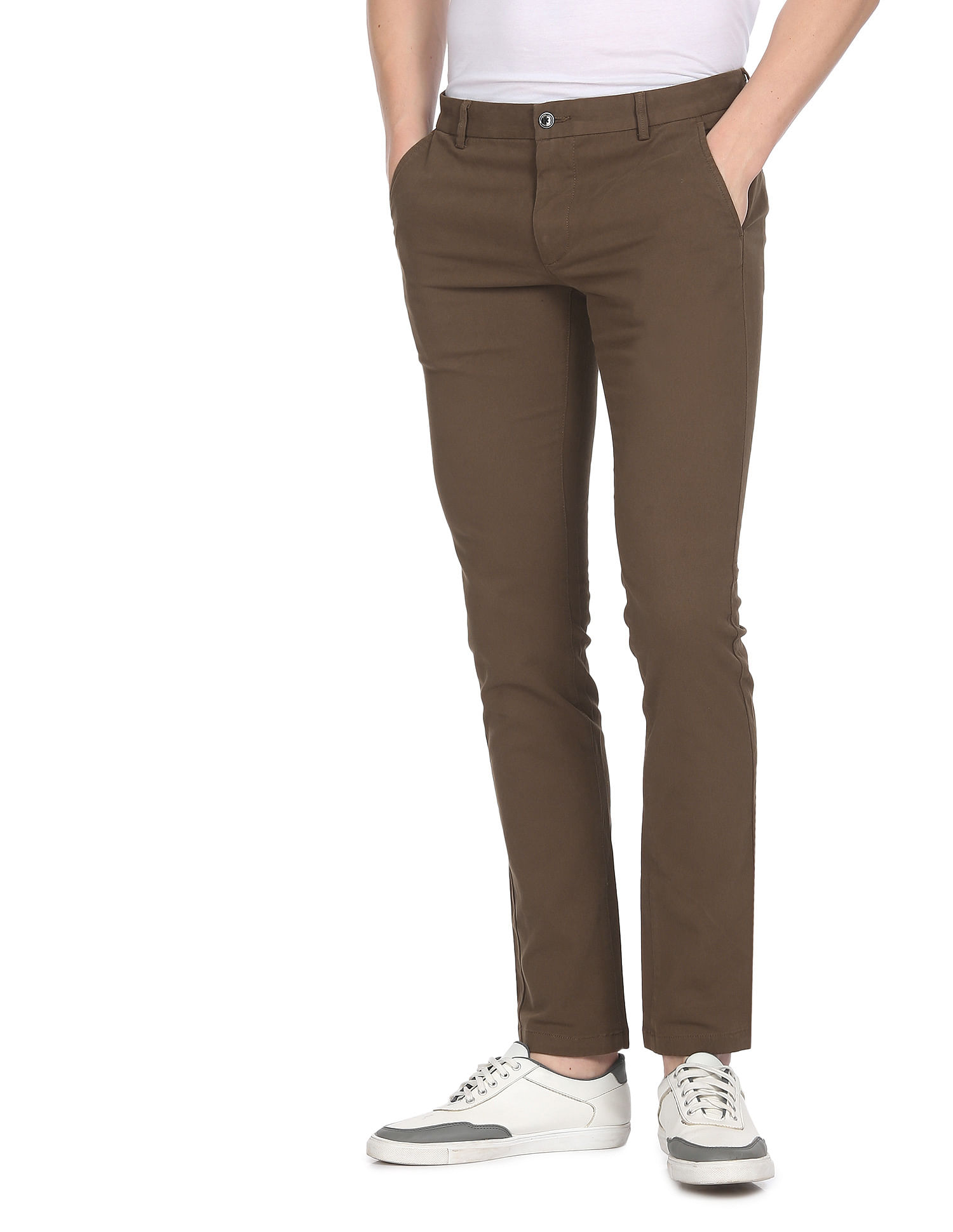Linen Club Casual Trousers  Buy Linen Club Brown Casual Mid Rise Active  Waist Trouser for Men Online  Nykaa Fashion