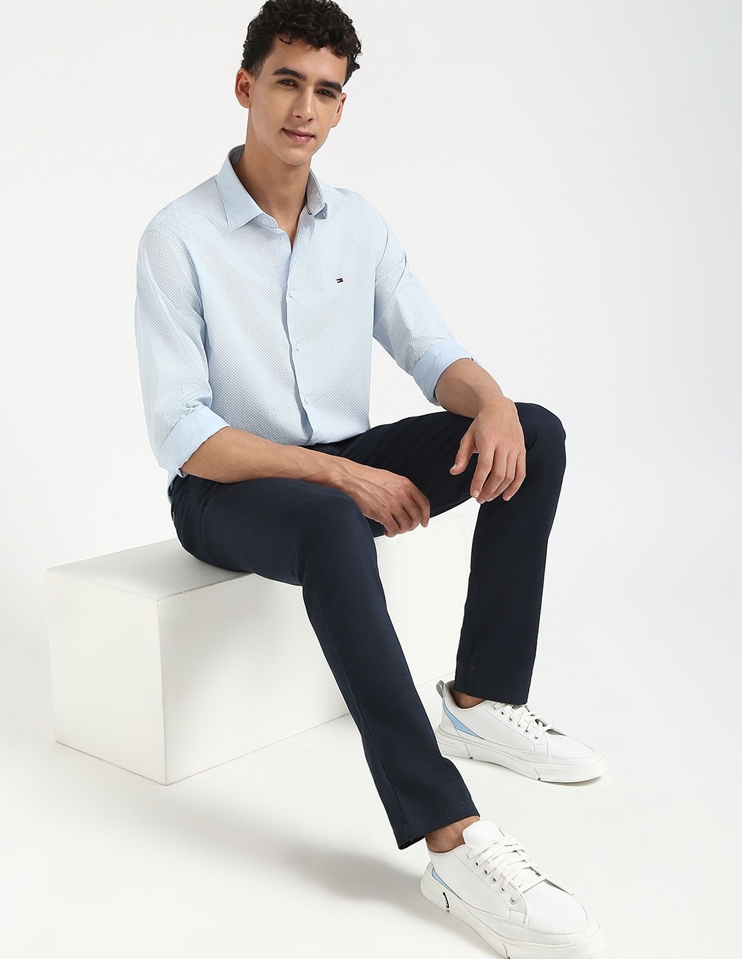 Tommy Hilfiger Printed Regular-Fit Woven Shirt