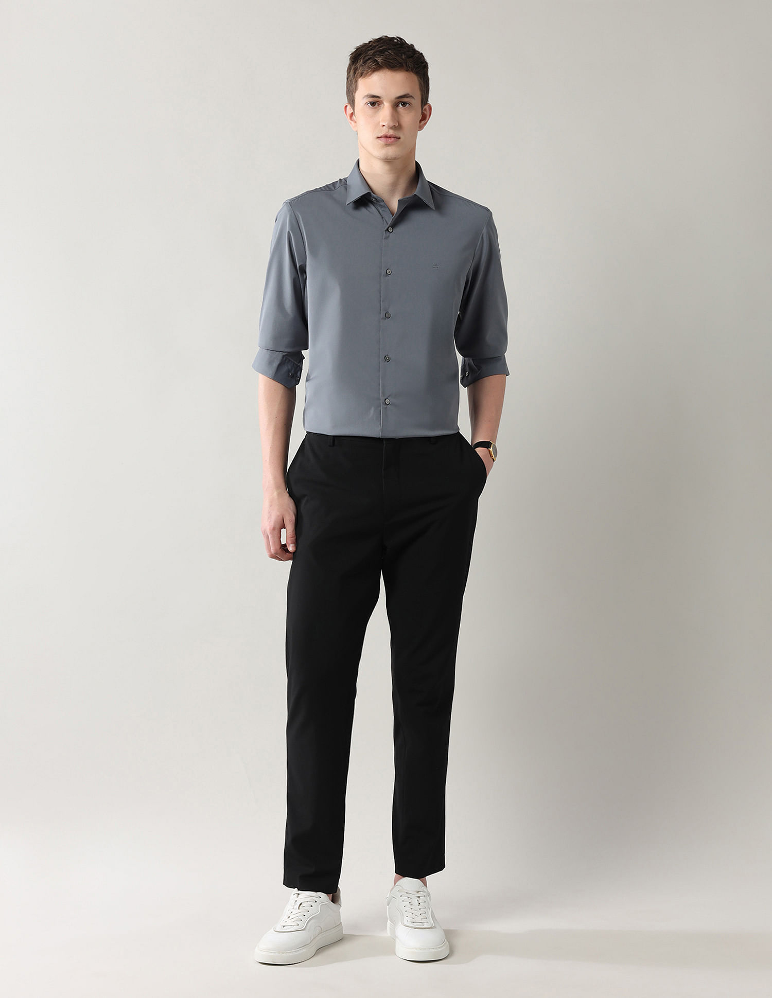 Arrow Newyork Brooklyn Ultra Slim Fit Twill Shirt