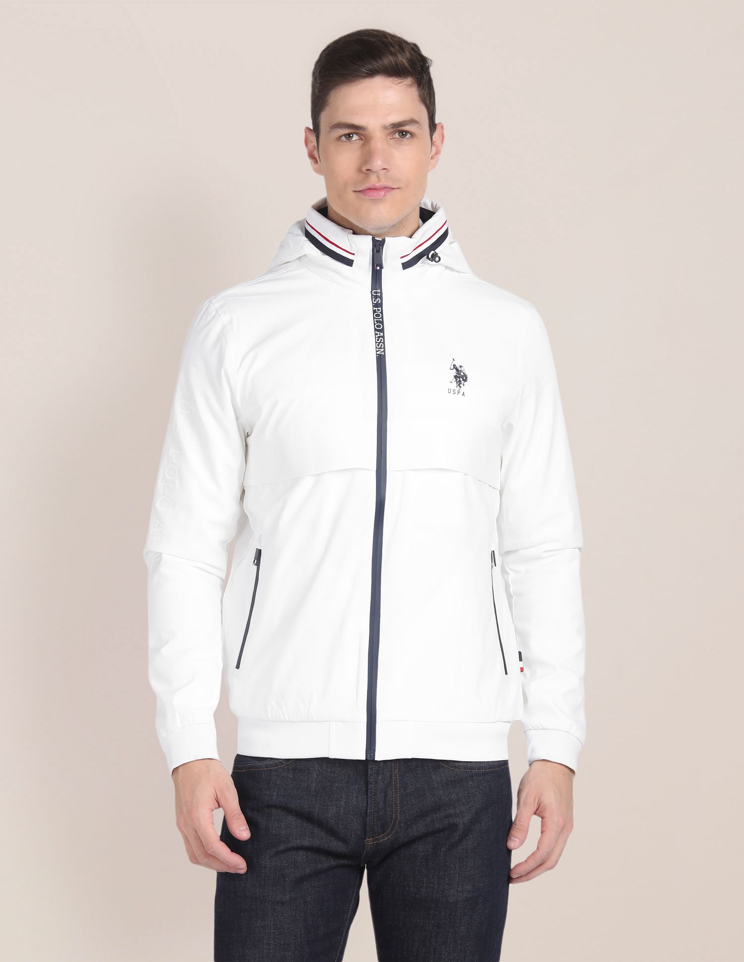 U.S. Polo Assn. Detachable Hood Windcheater Jacket