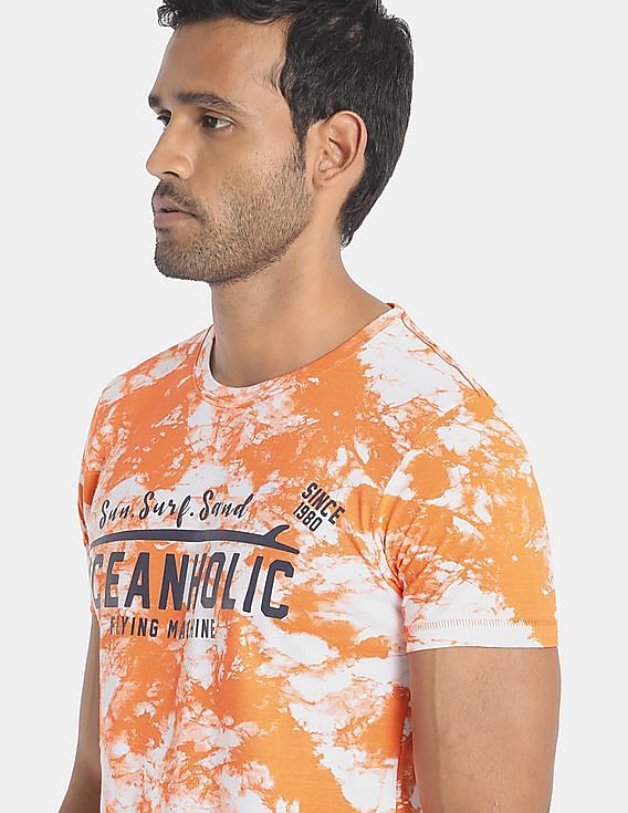 flying machine round neck t shirt