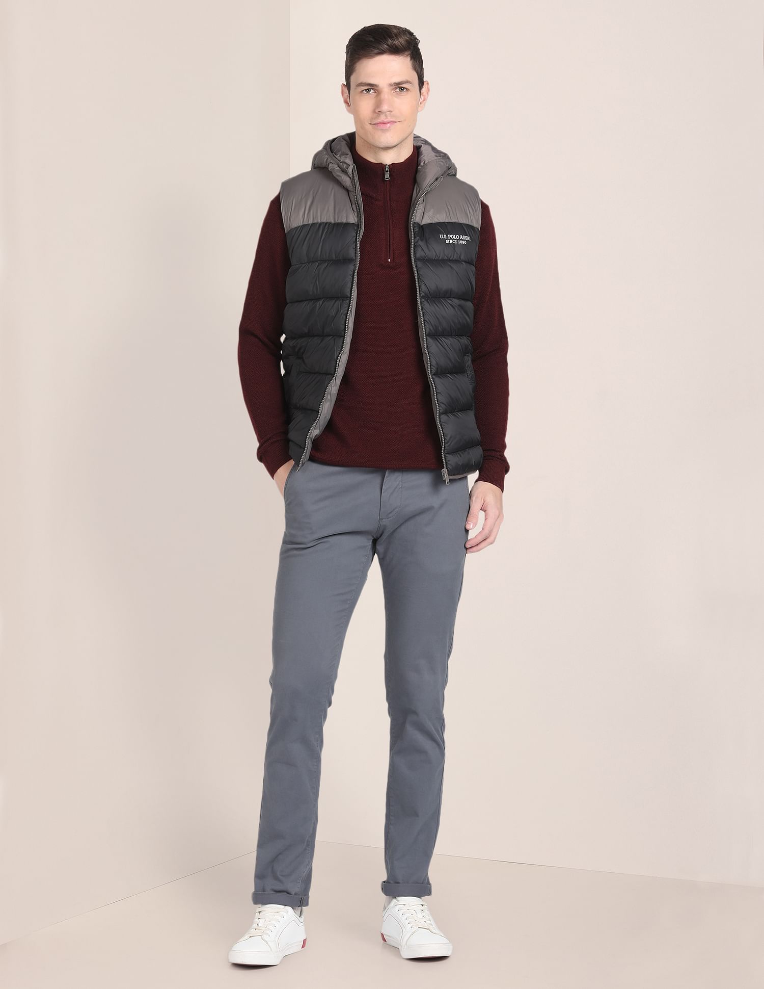 Buy U.S. Polo Assn. Sleeveless Hooded Puffer Jacket - NNNOW.com Buy U.S. Polo Assn. Sleeveless Hooded Puffer Jacket - NNNOW.com