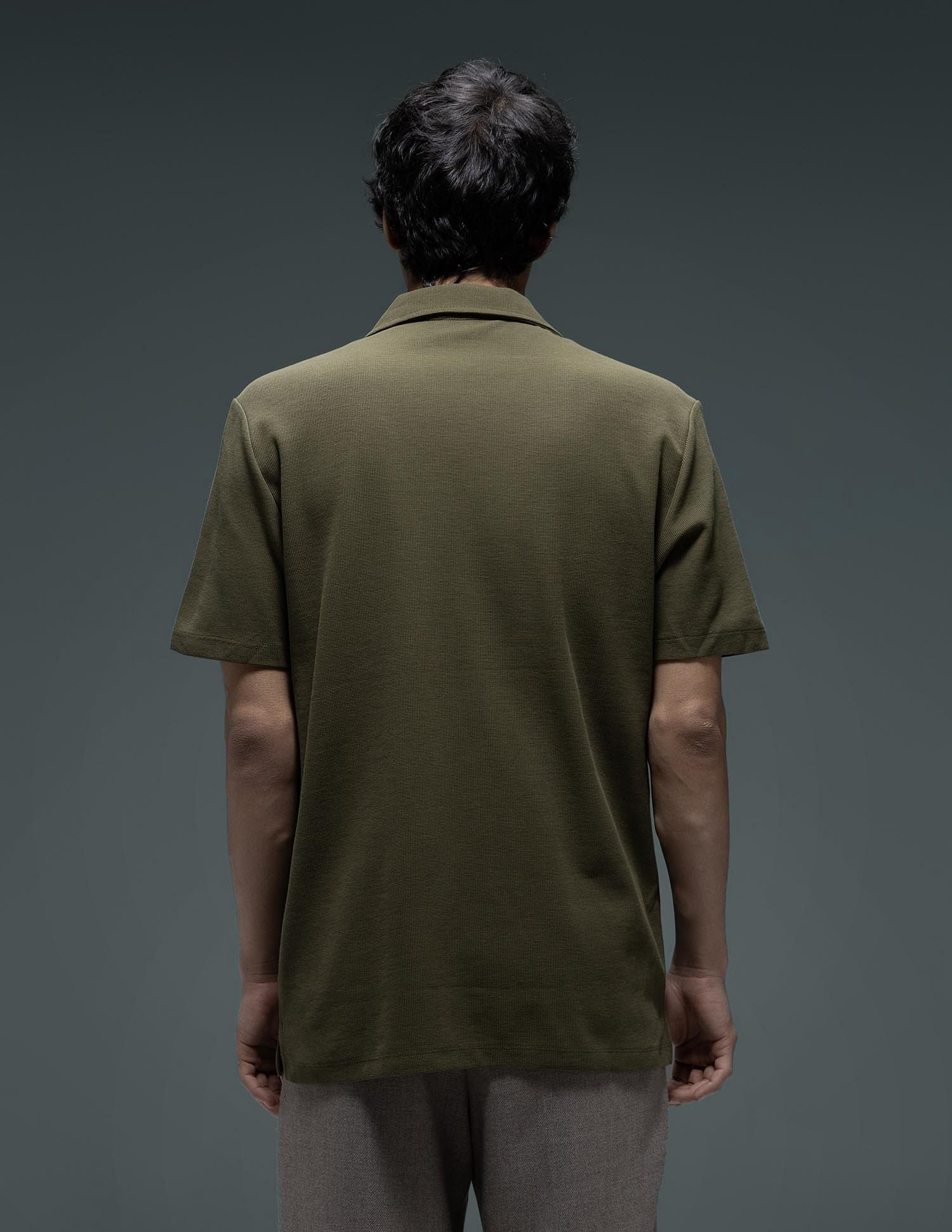 Flying Machine Cuban Collar Knitted Shirt