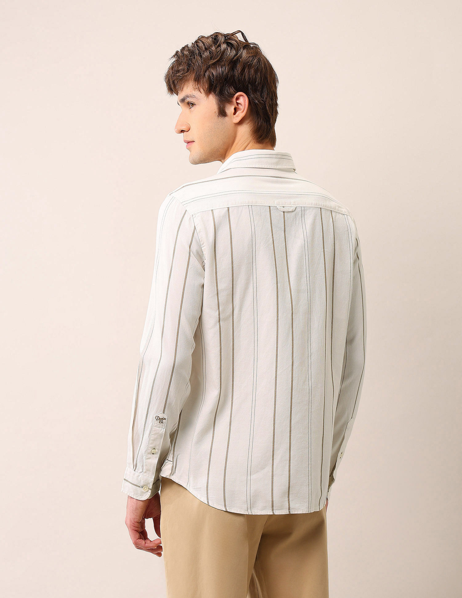 U.S. Polo Assn. Denim Co. Vertical Striped Dobby Shirt