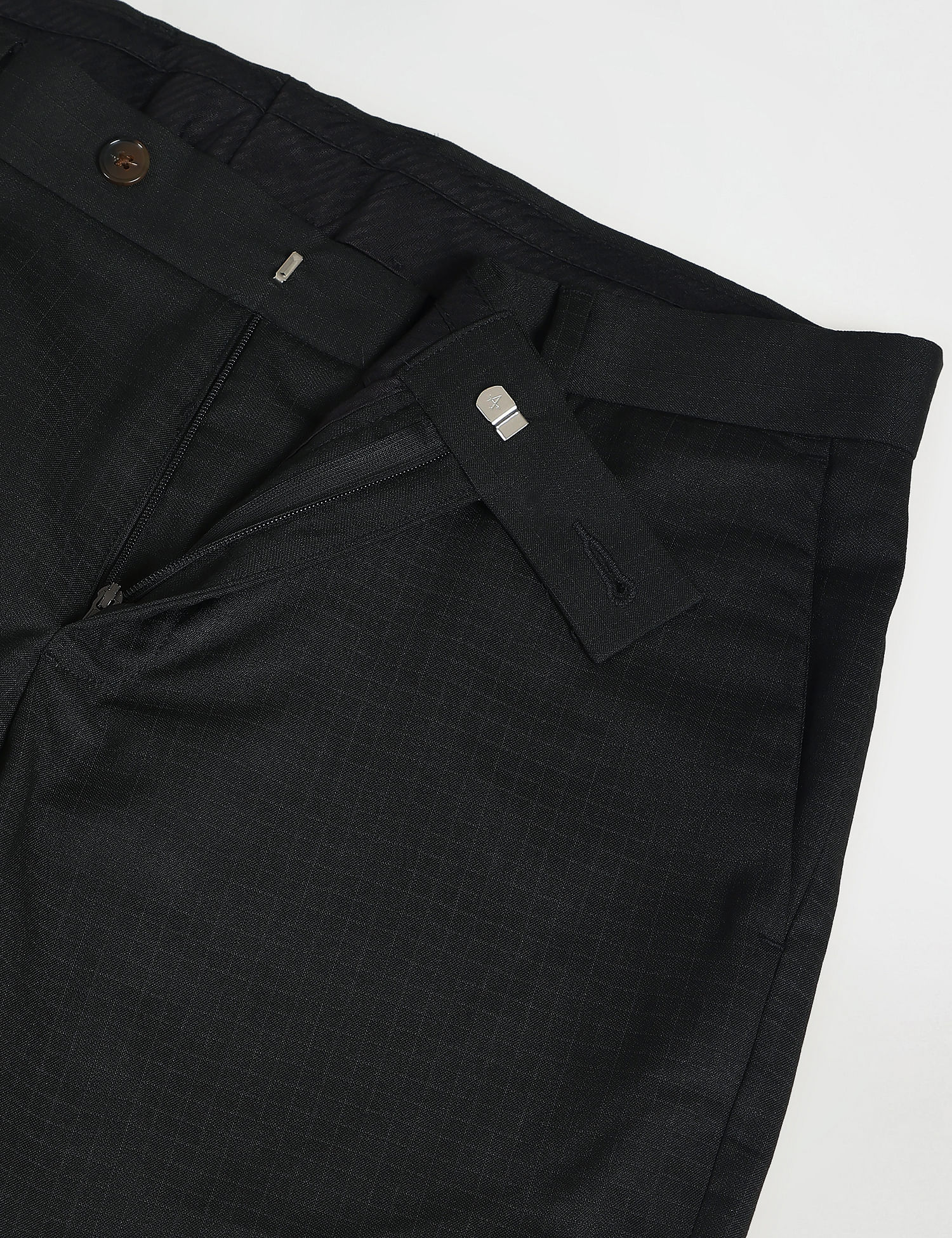 Arrow Hudson Tailored Fit Dobby Formal Trousers