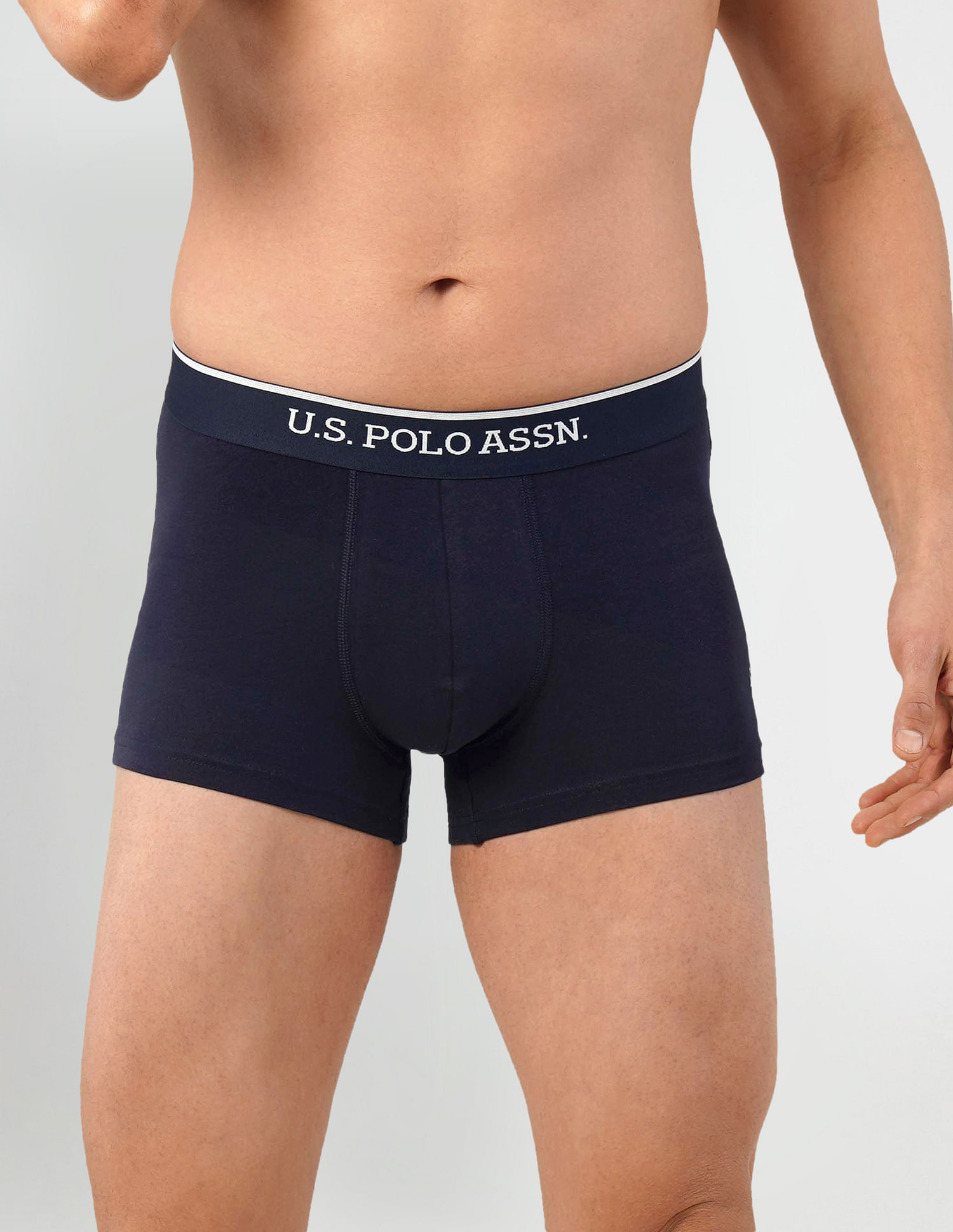 Buy USPA Innerwear Antibacterial Solid ET004 Trunks - Pack Of 2 - NNNOW.com