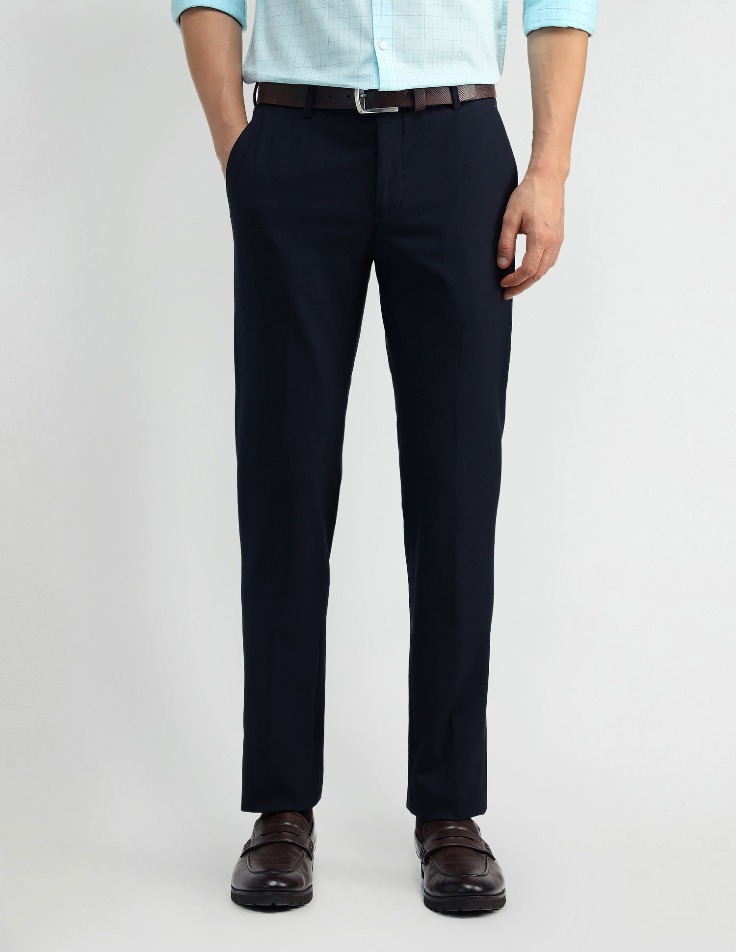 Arrow Mid Rise Tapered Fit Trousers