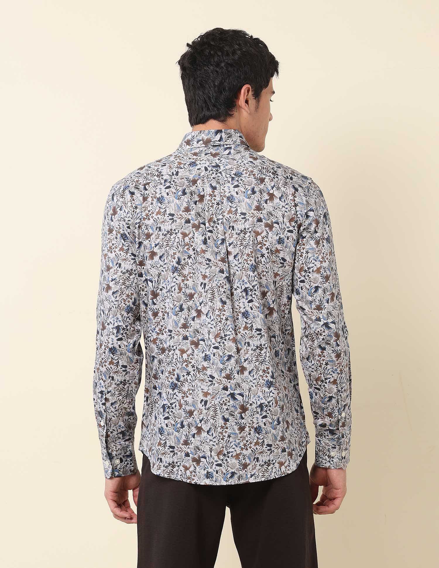U.S. Polo Assn. Floral Printed Tailored Fit Shirt