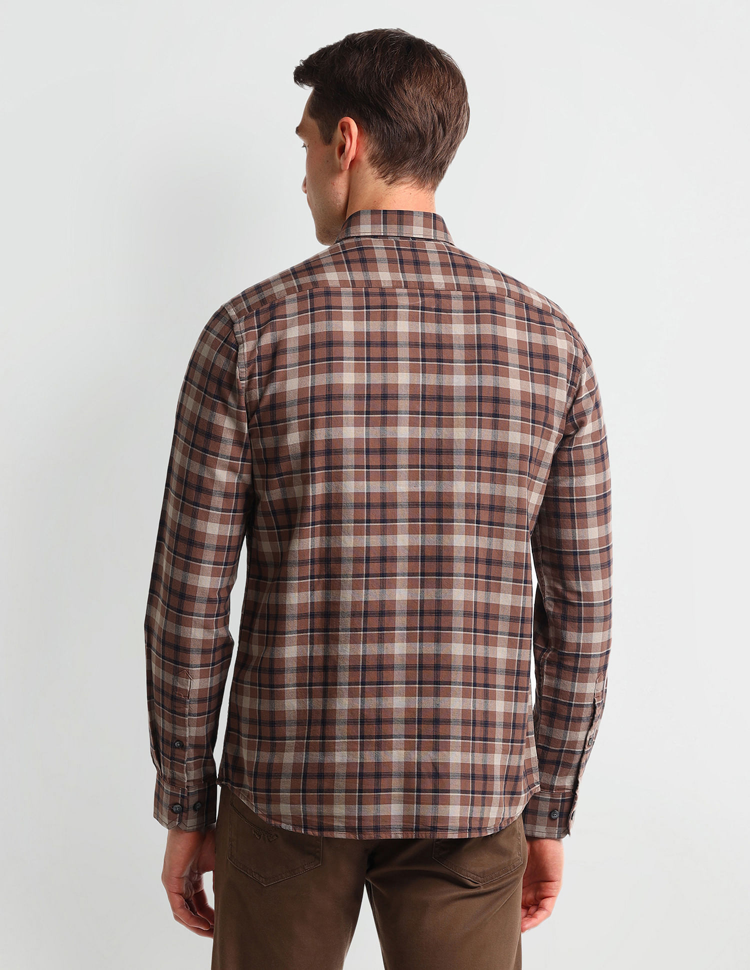 Arrow Sport Tartan Checked Oxford Shirt