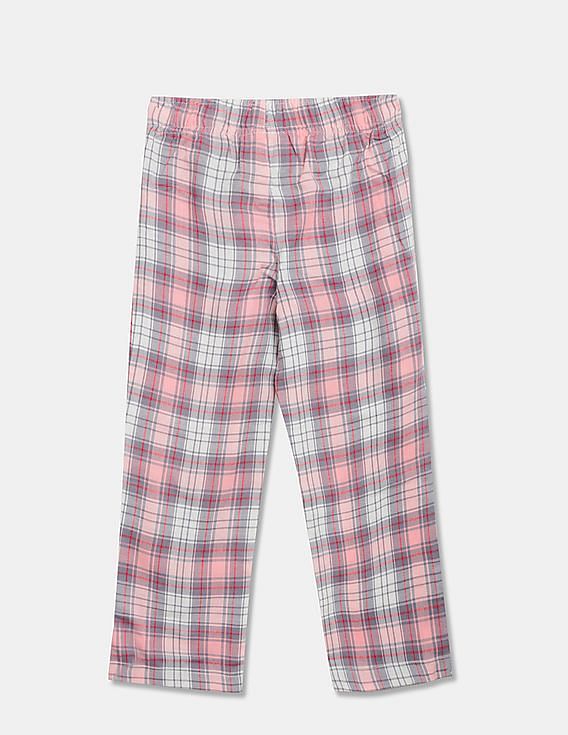 Buy GAP Girls Pink Plaid Flannel PJ Pants 