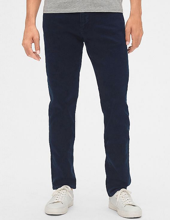 Buy GAP Men Green Soft Wear Slim Jeans With GapFlex 