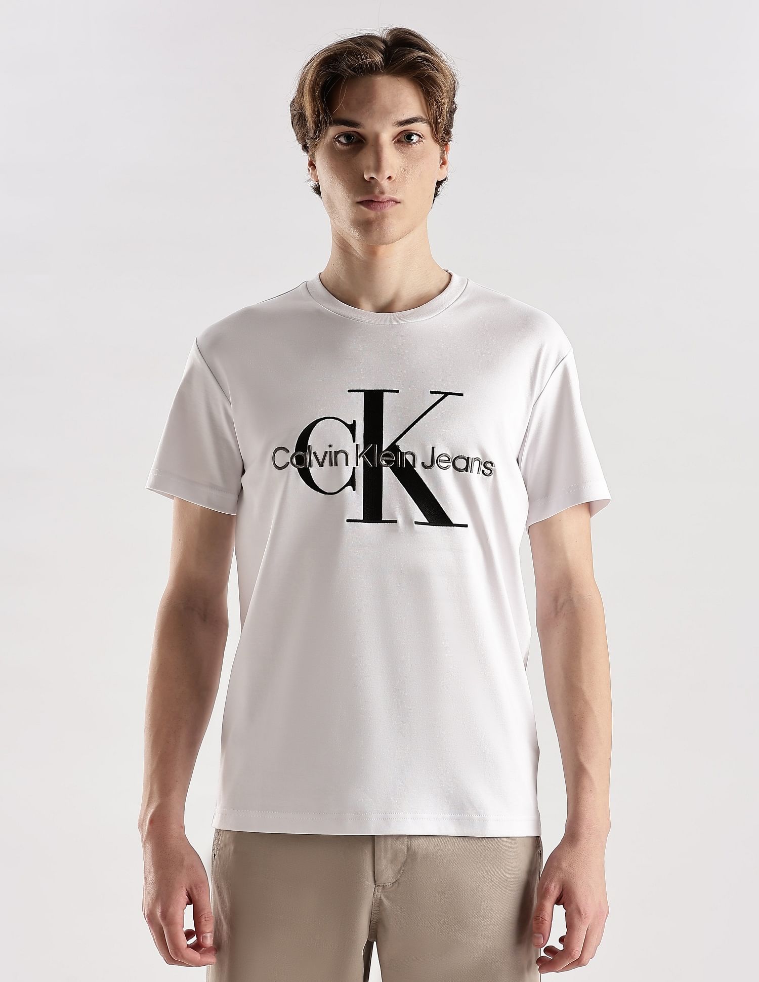 Calvin Klein Jeans Logo Regular Fit Cotton T-Shirt