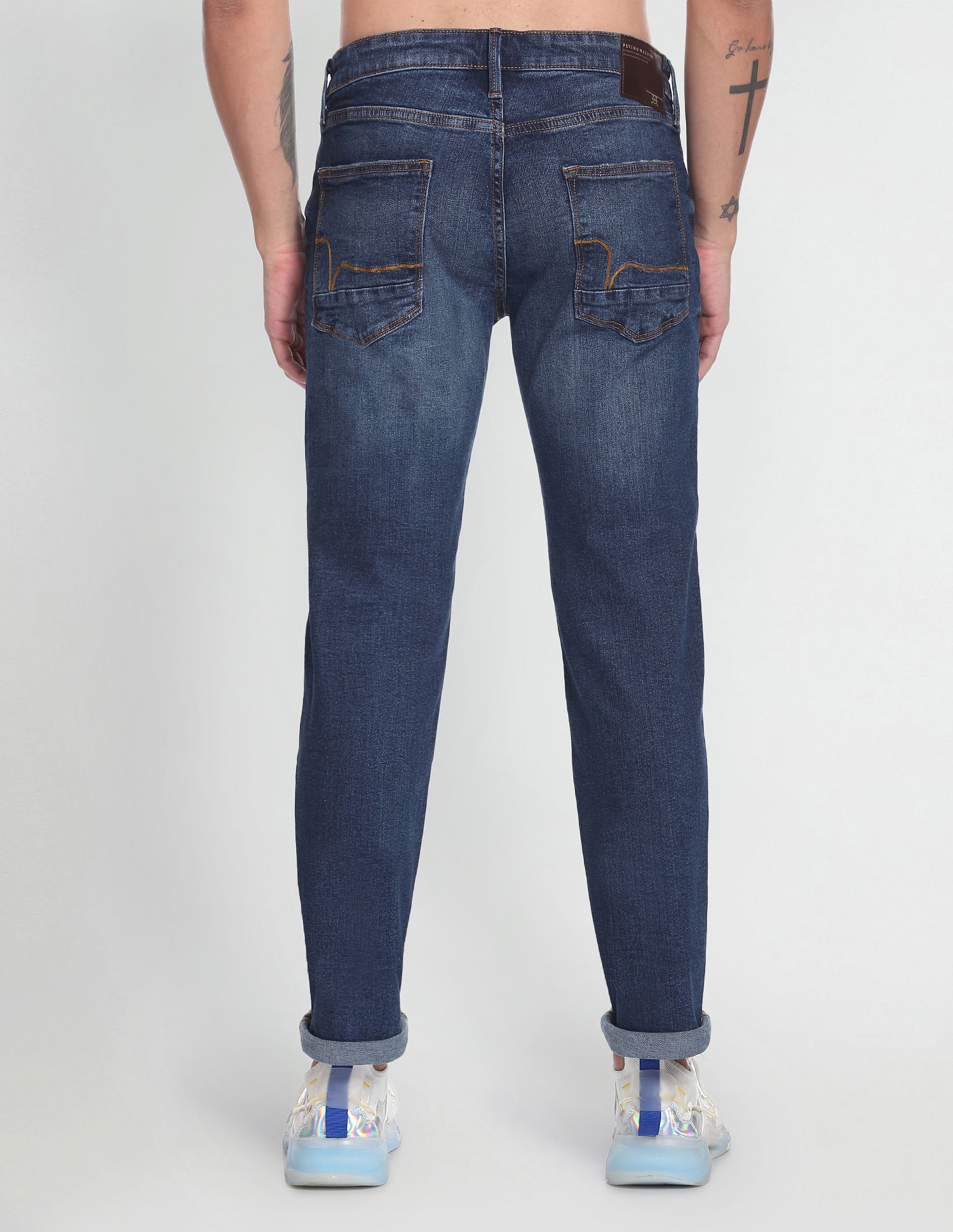 Flying Machine Slim Straight Fit Stone Wash Authentic Signature Jeans